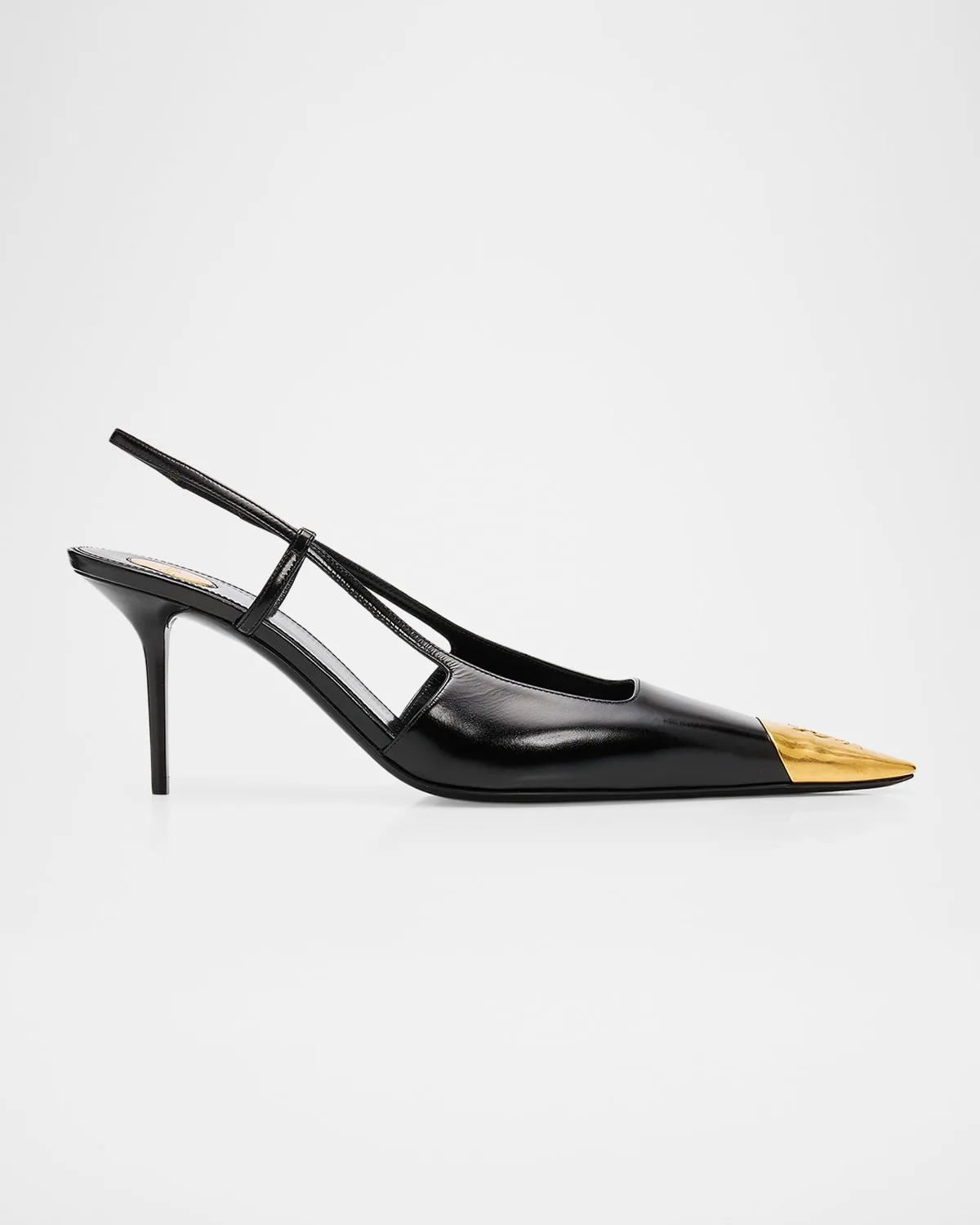 75mm Jeanne Leather Slingback Pumps