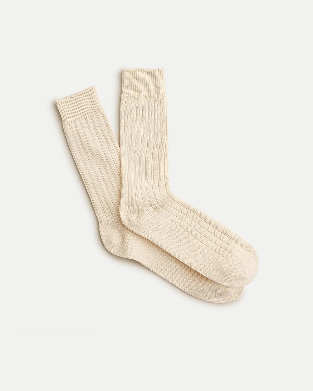 Ribbed Cotton-Blend Socks