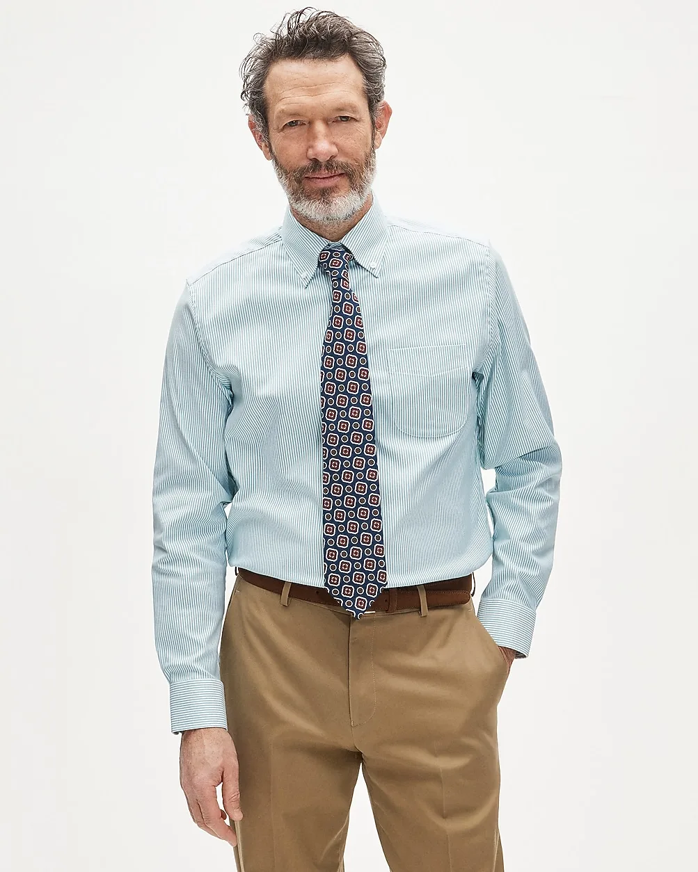 Tall Bowery Performance Stretch Oxford Shirt with Button-Down Collar by J.Crew