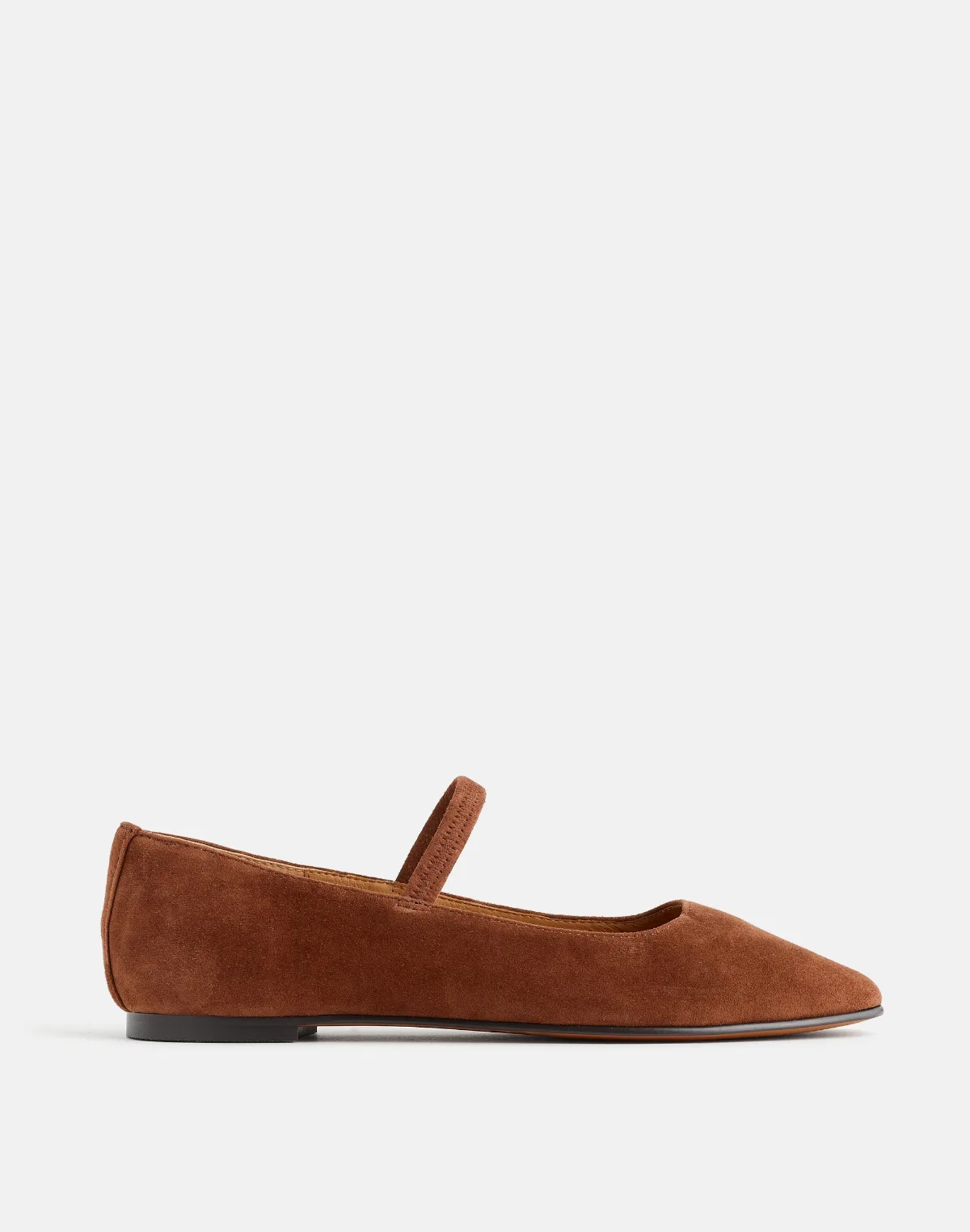 The Greta Mary Jane Flat in Suede