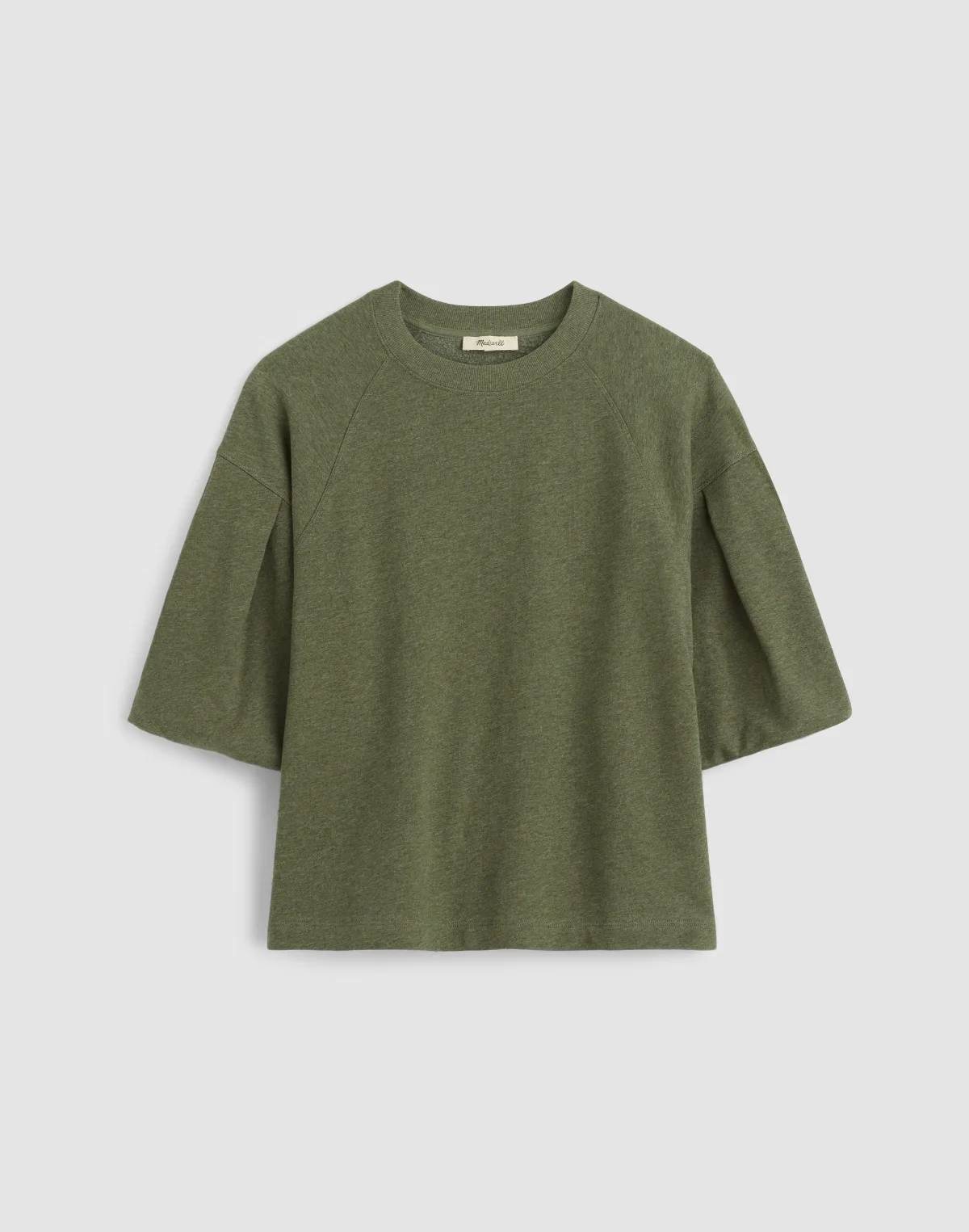 Puff-Sleeve Sweatshirt Tee