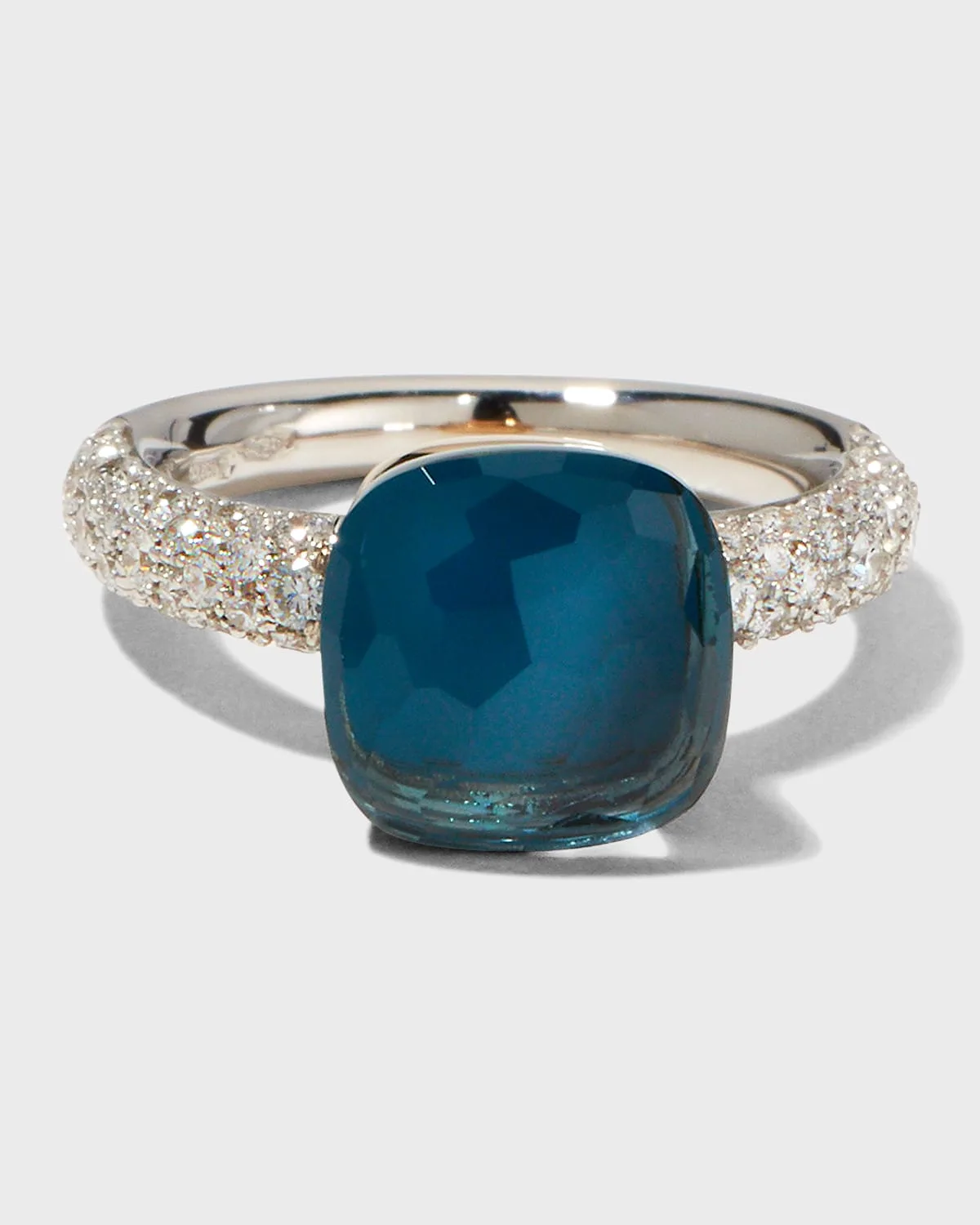 Nudo 18K Rose Gold Gemstone and Diamond Ring