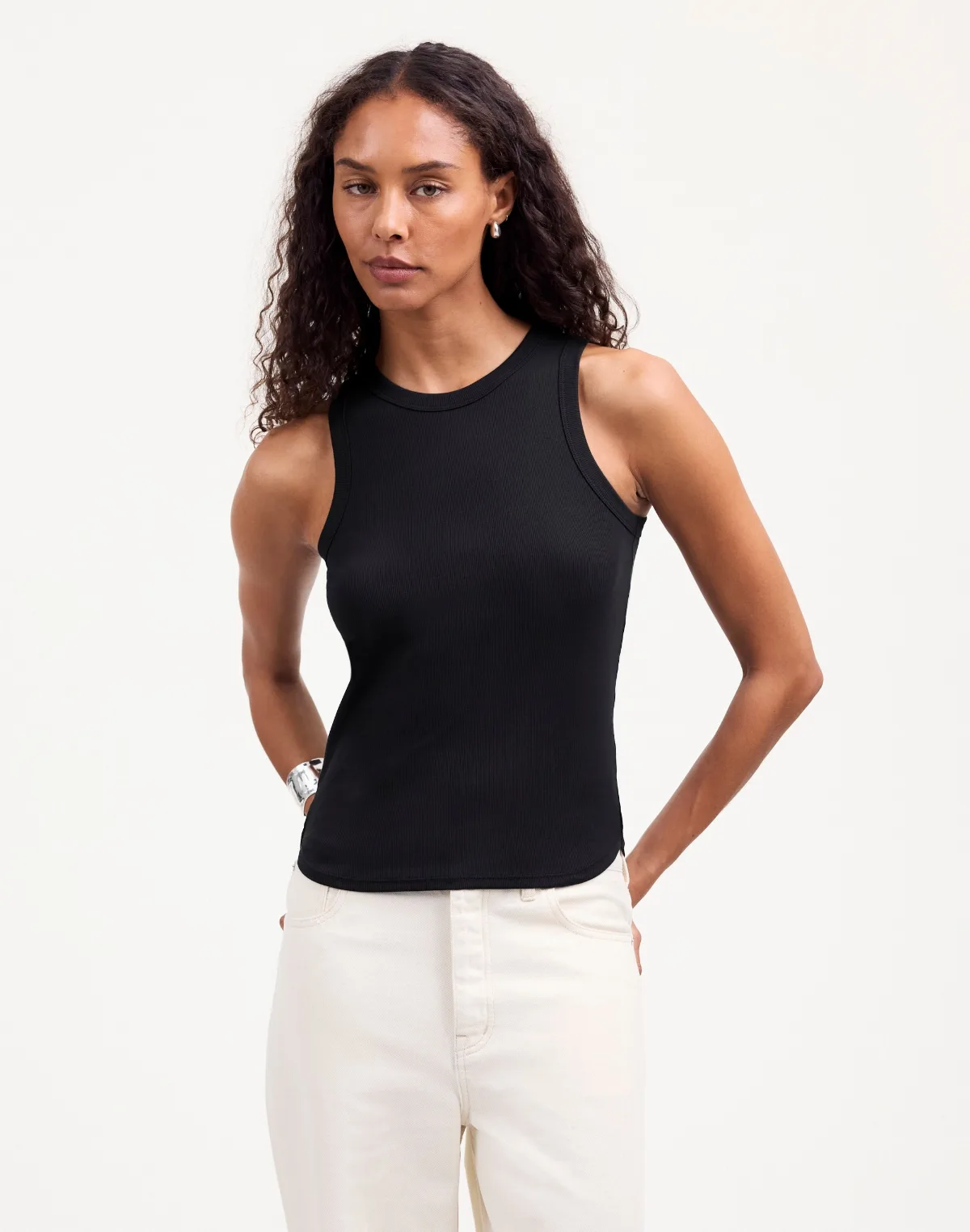 (re)generative Cotton Ribbed Cutaway Tank