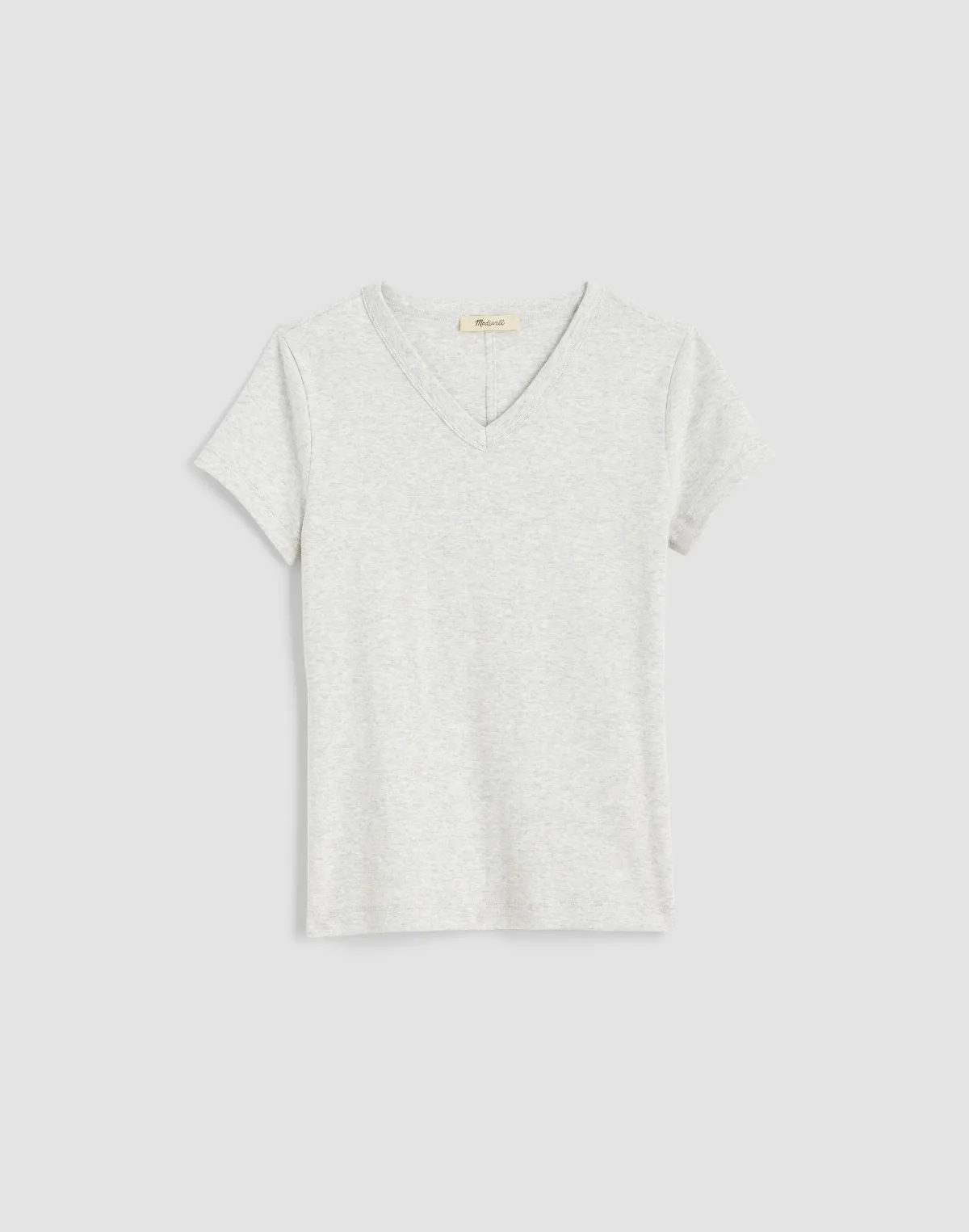 The '90s V-Neck Baby Tee in Compact Cotton