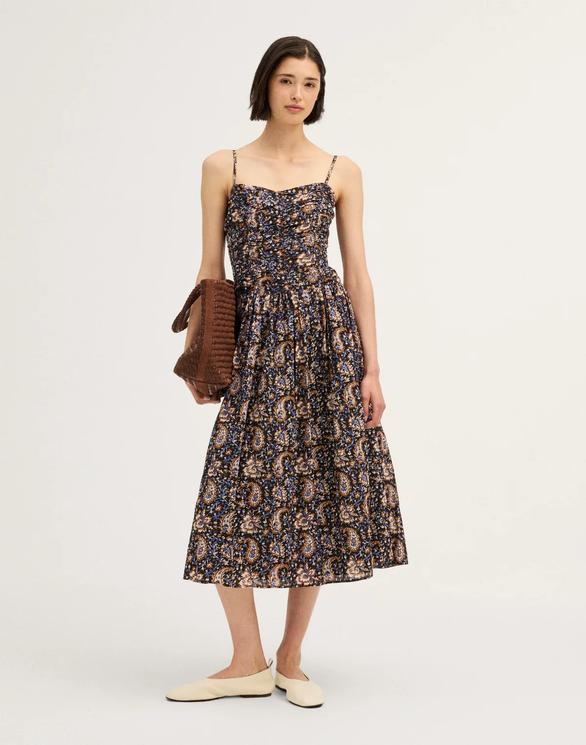 Ruched Midi Dress
