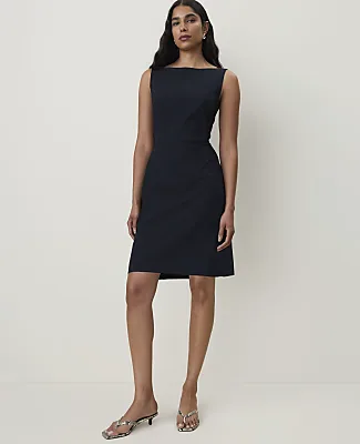 The Boatneck Dress in Seasonless Stretch by Ann Taylor