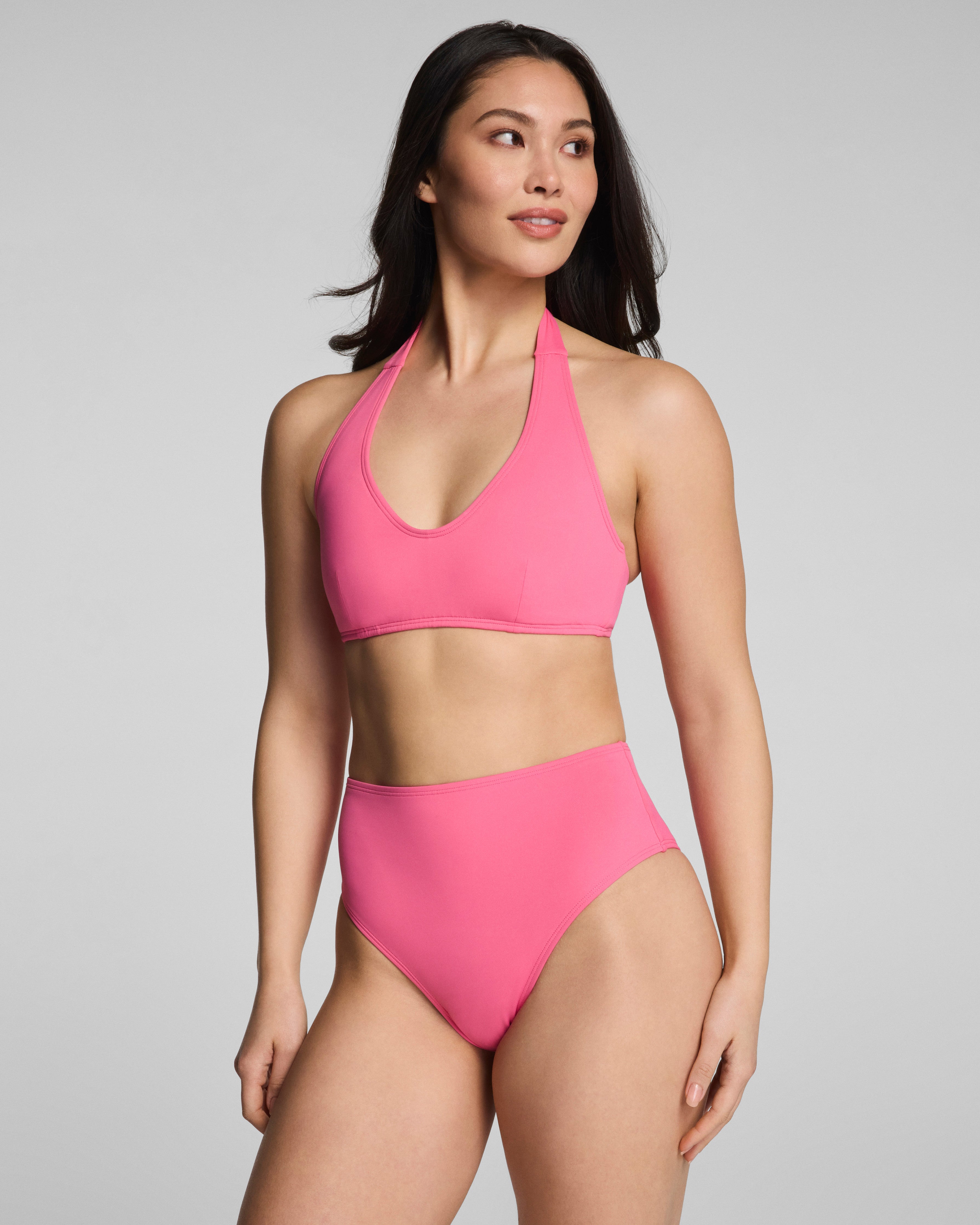 SPANXshape Swim Halter Bikini Top by SPANX