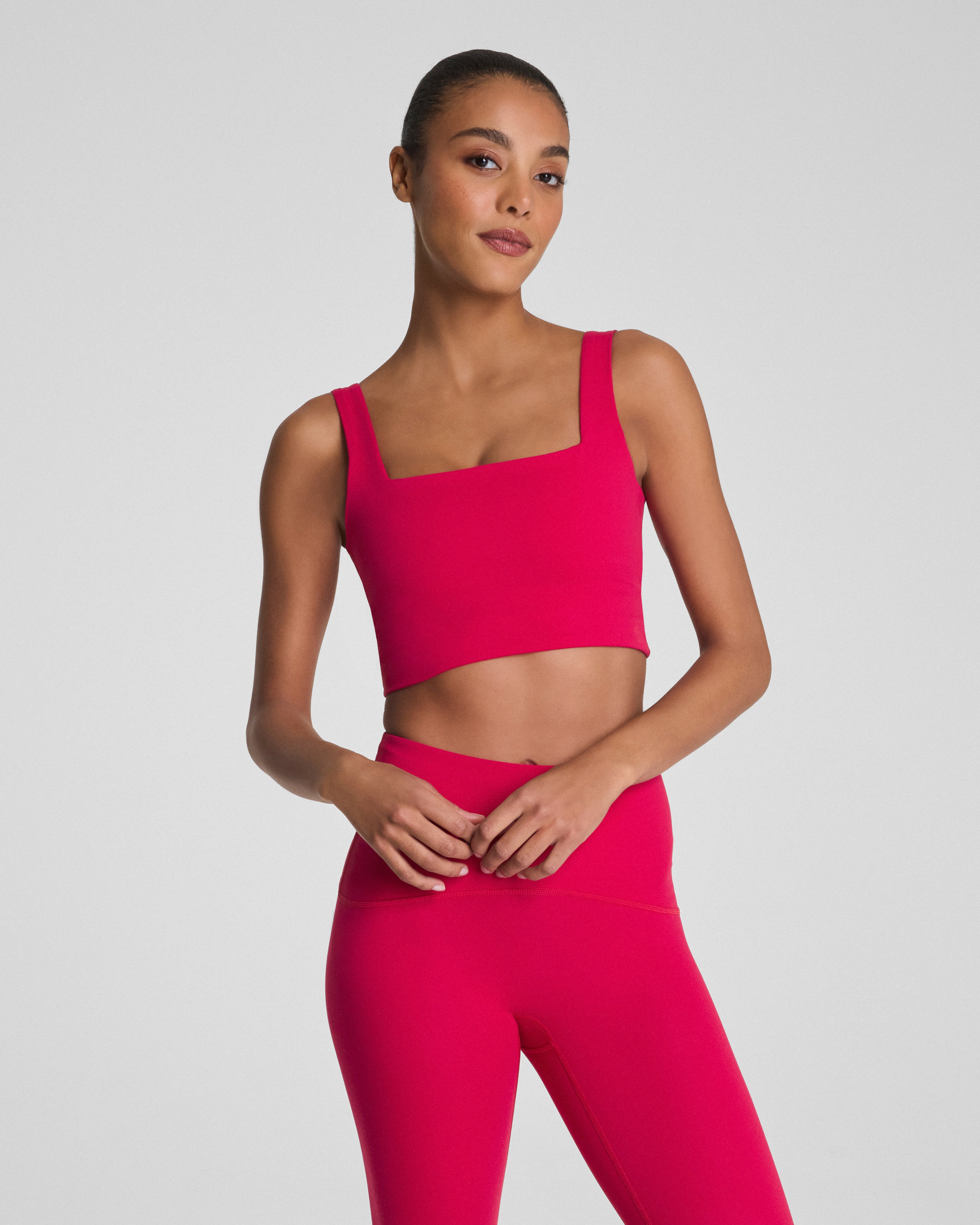 BoostUp Cropped Square Neck Shelf Tank Top by SPANX