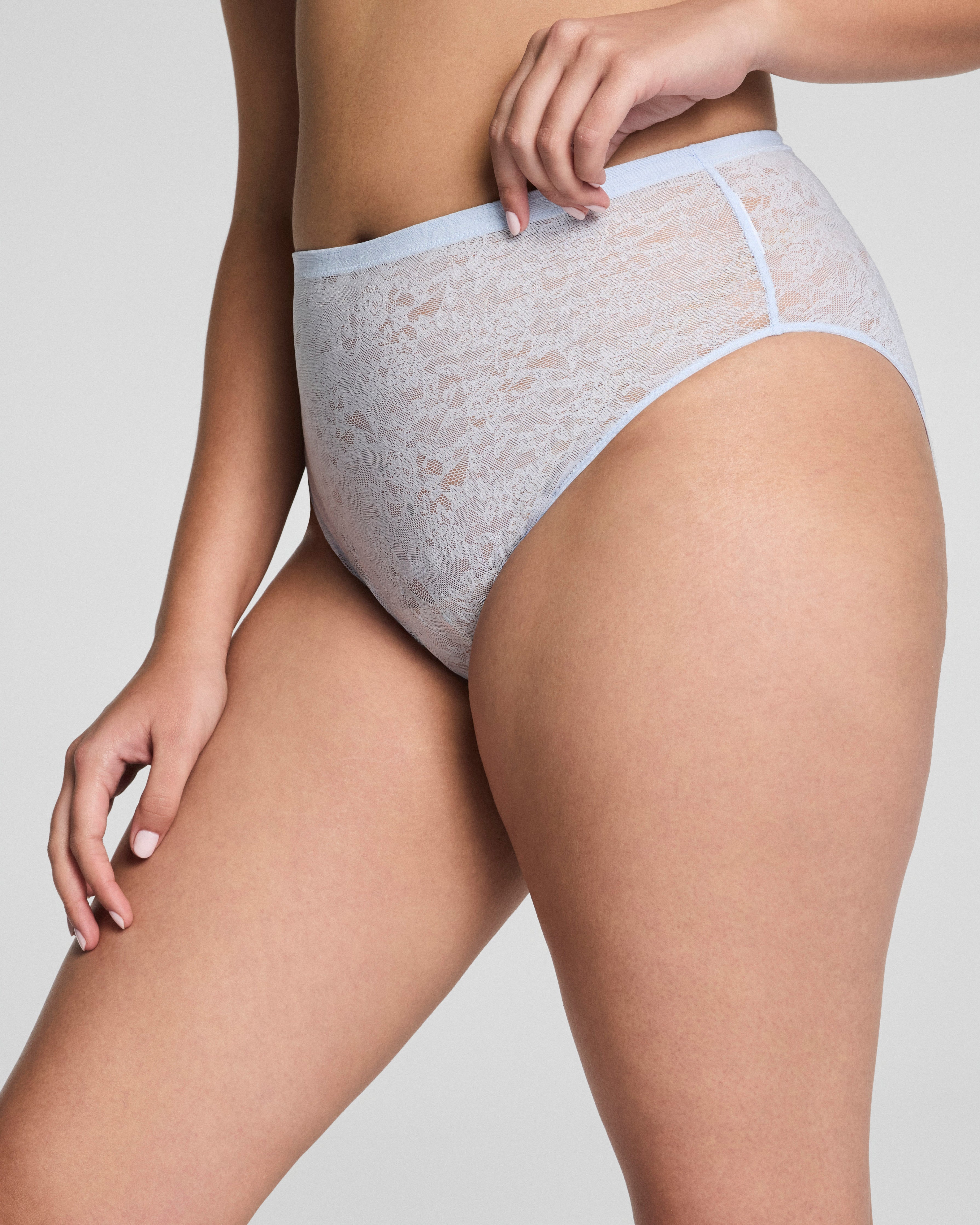 SPANXsupersmooth Day to Date Night Lace Hi-Leg Cotton Brief by SPANX