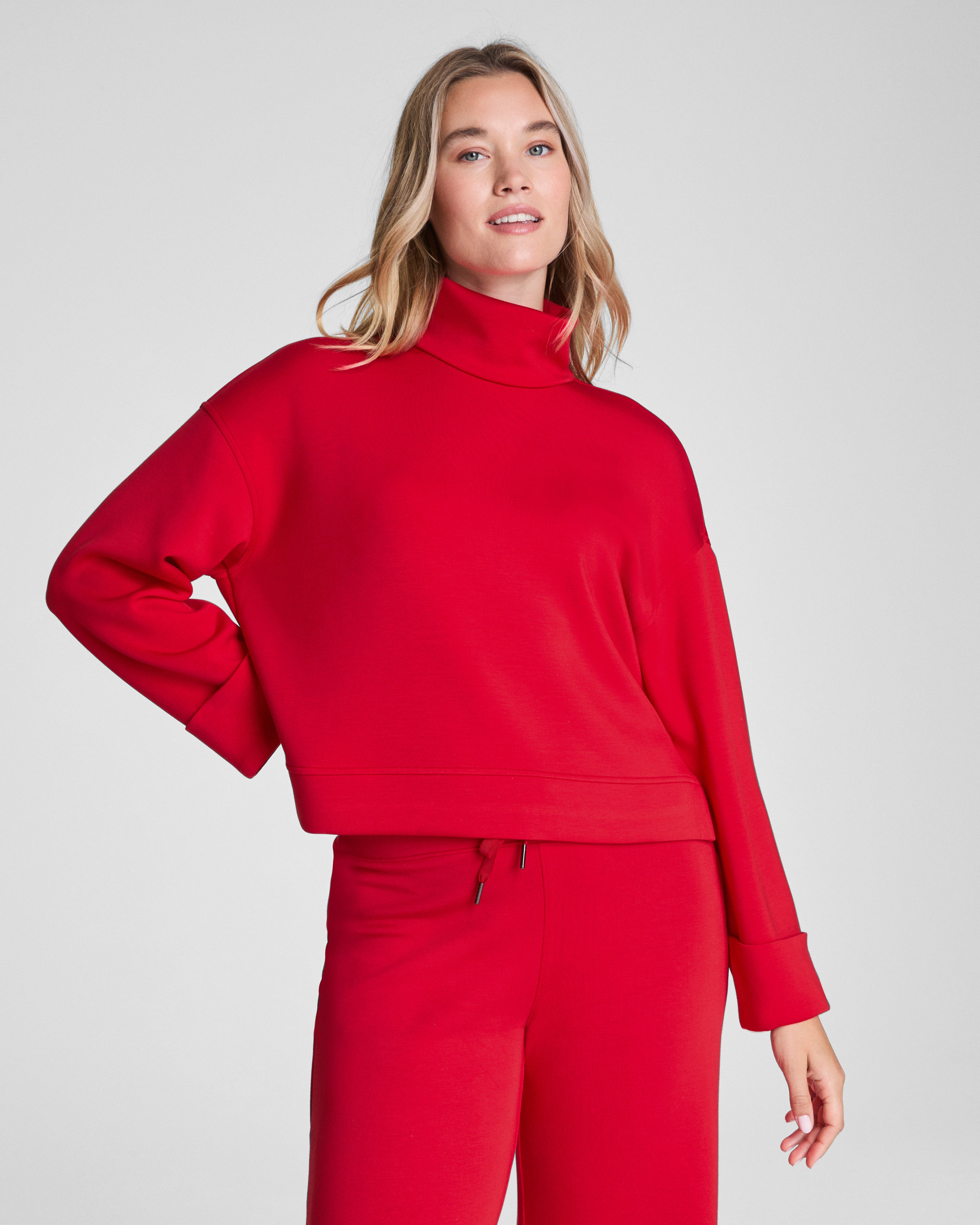 BoostUp Cotton Fleece Crewneck Tunic by SPANX