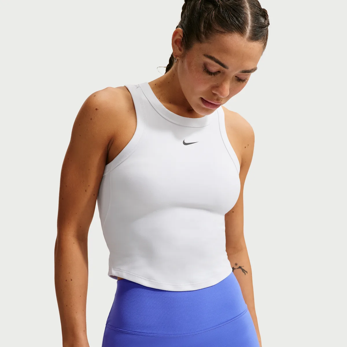 One Fitted Dri-FIT Cropped Tank Top