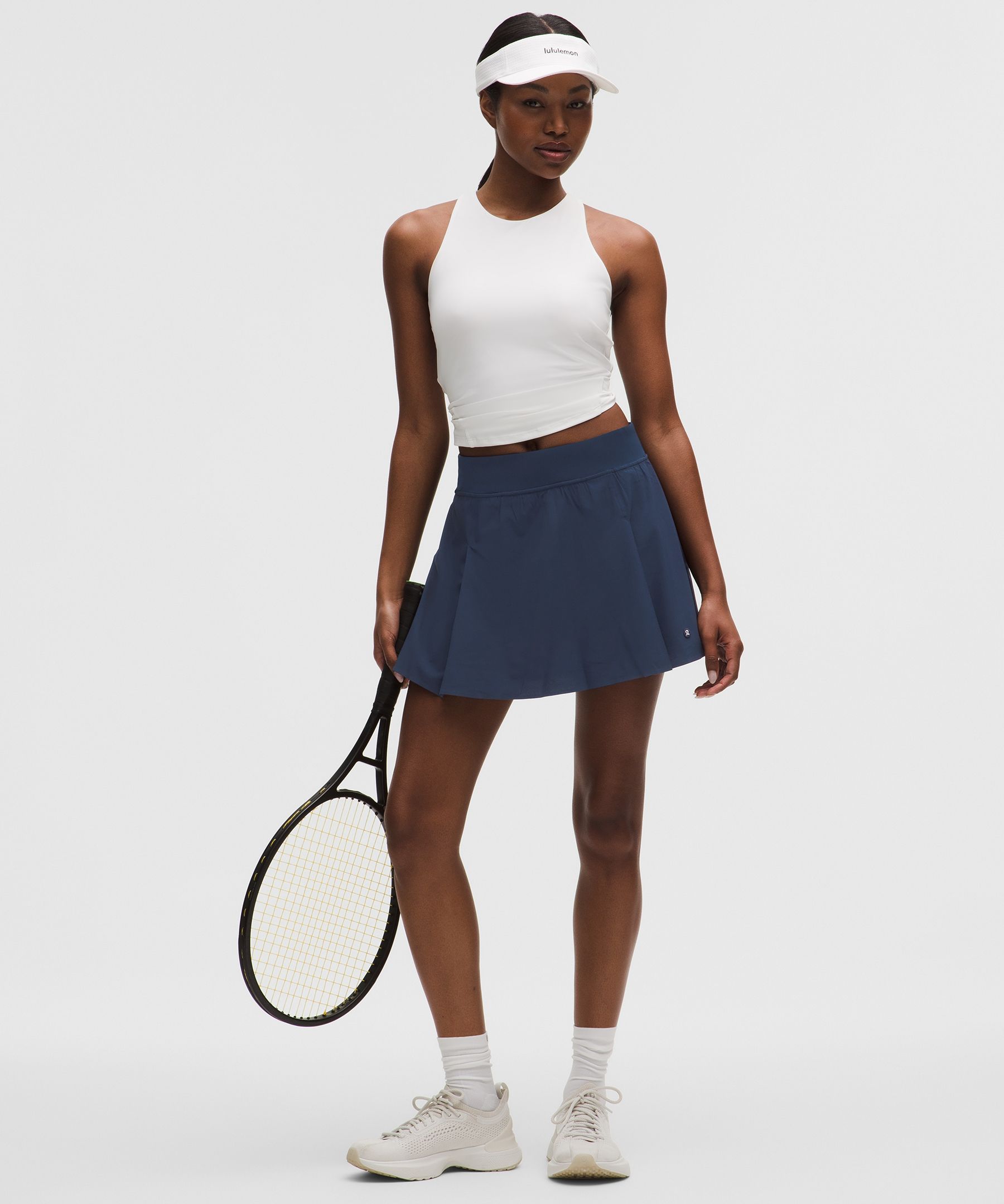 A-Line Side-Pleat Tennis Skirt