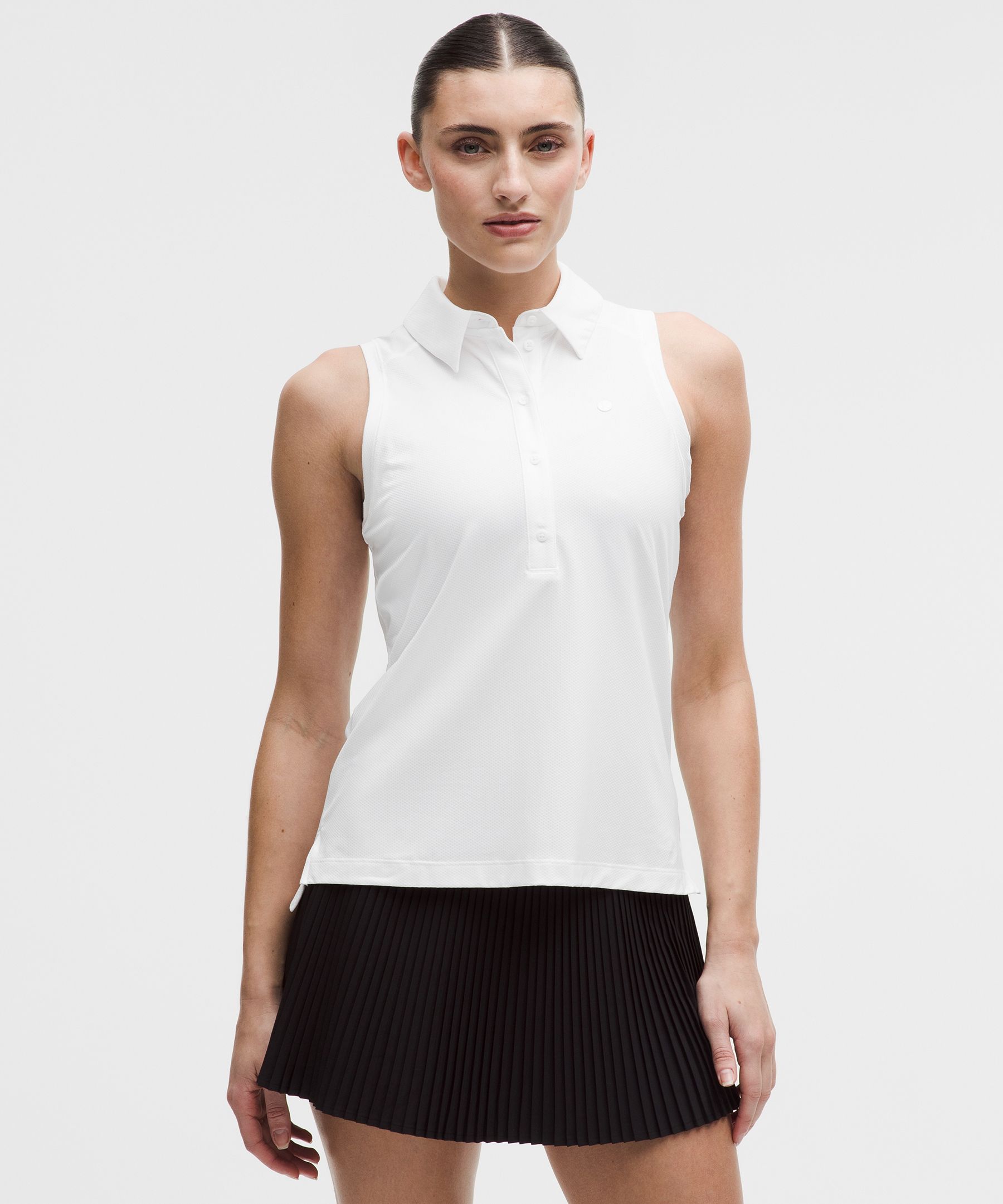Quick-Dry Sleeveless Polo Shirt Straight Hem by lululemon