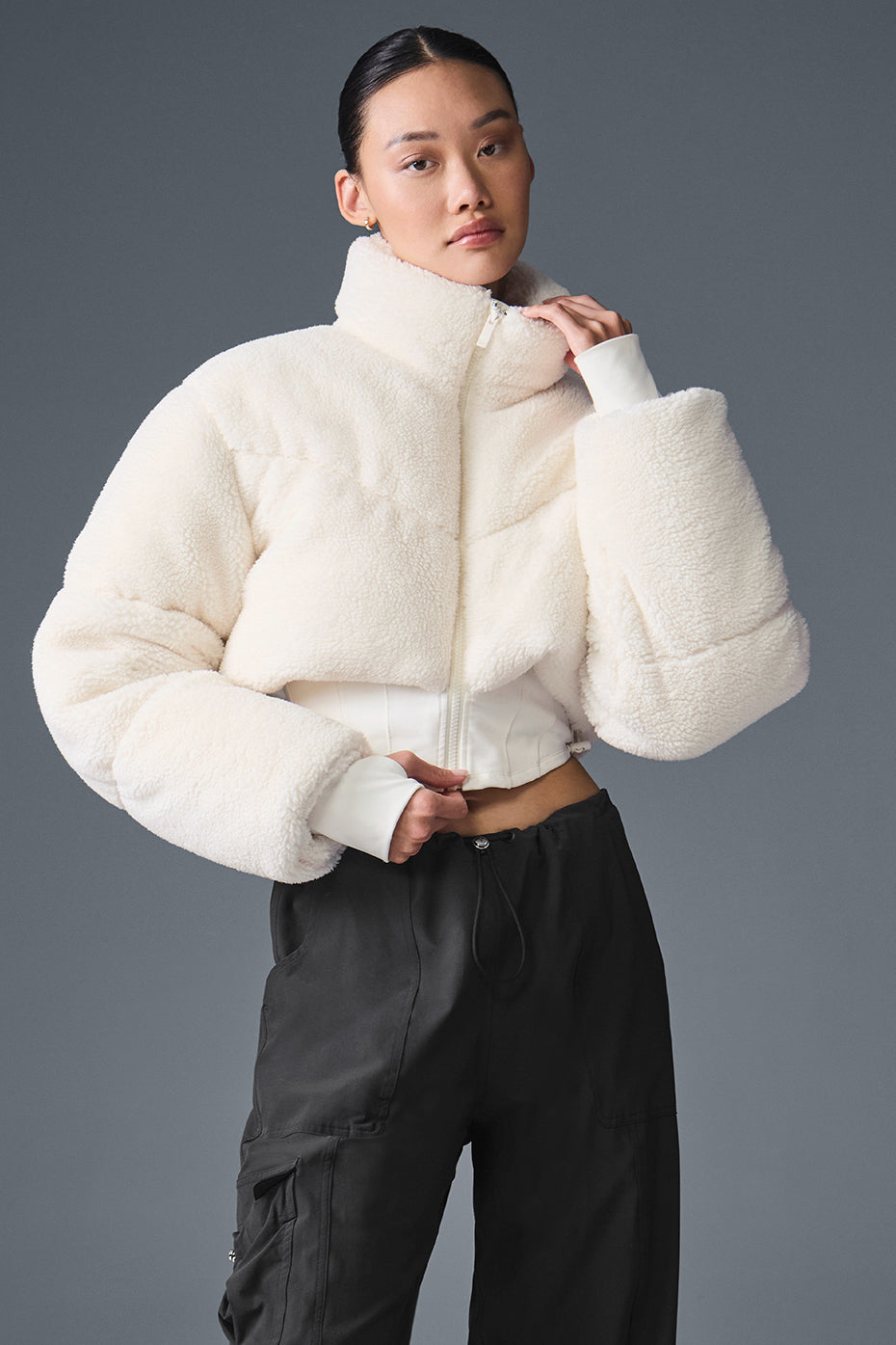 Sherpa Main Act Corset Puffer Jacket
