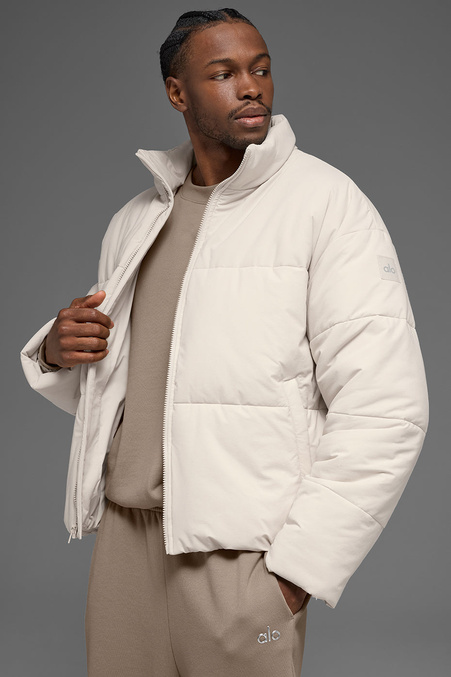 Stretch Woven Street Puffer Jacket