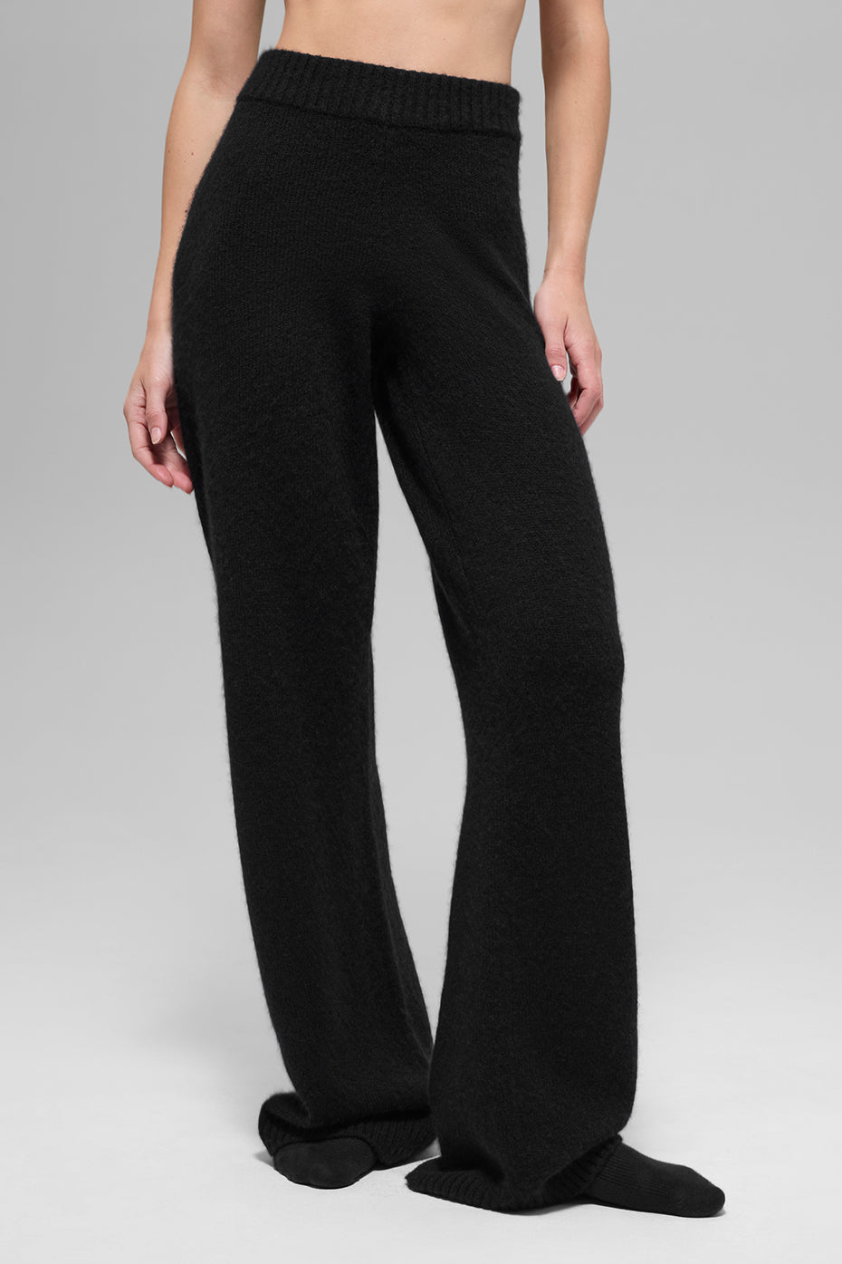 Wool Cashmere High-Waist New Class Wide Leg Pants by ALO