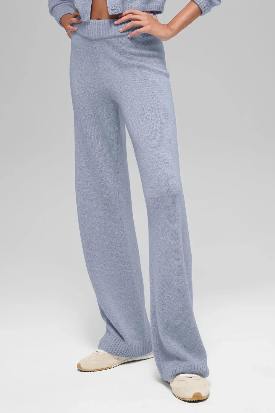 Wool Cashmere High-Waist New Class Wide Leg Pants