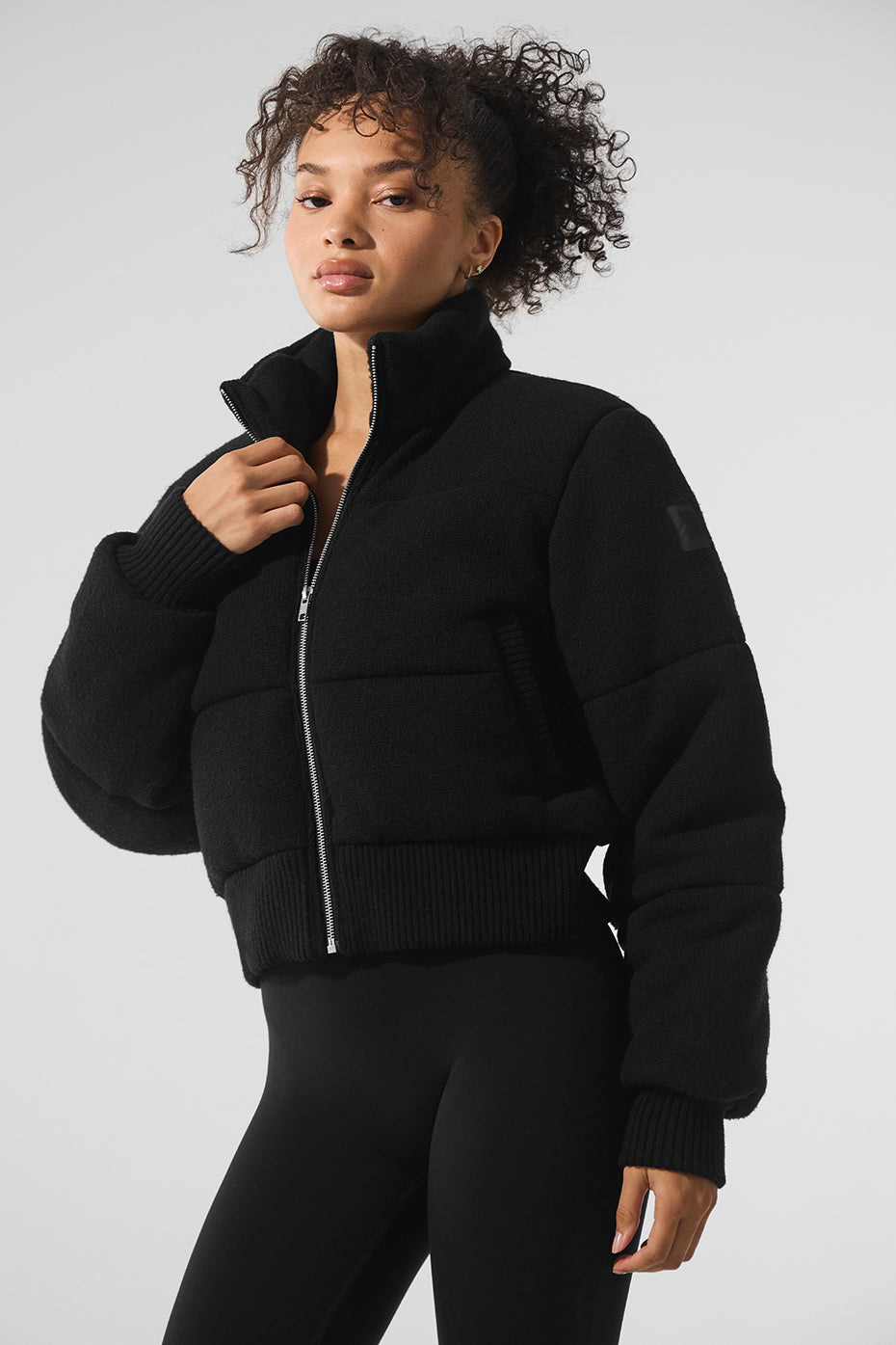 Darling Sweater Puffer Top