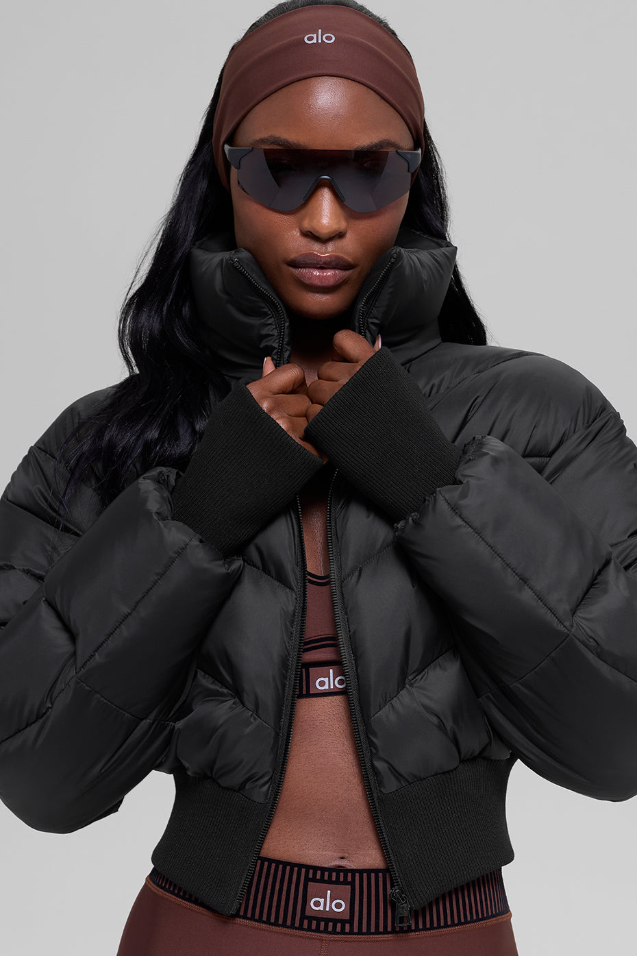 Cropped Atmosphere Puffer Jacket by ALO