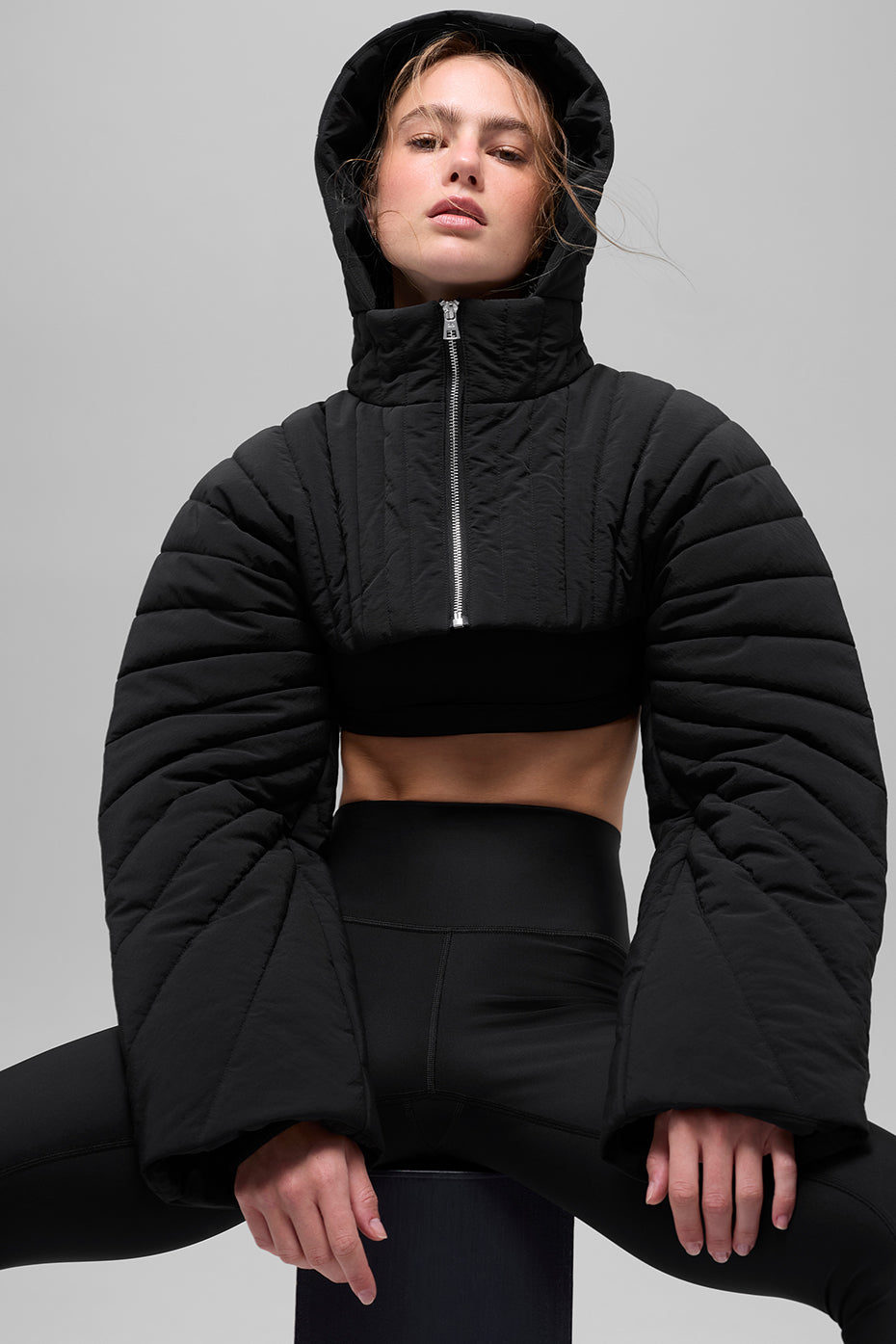 Quilted Starlight Puffer Shrug Jacket by ALO