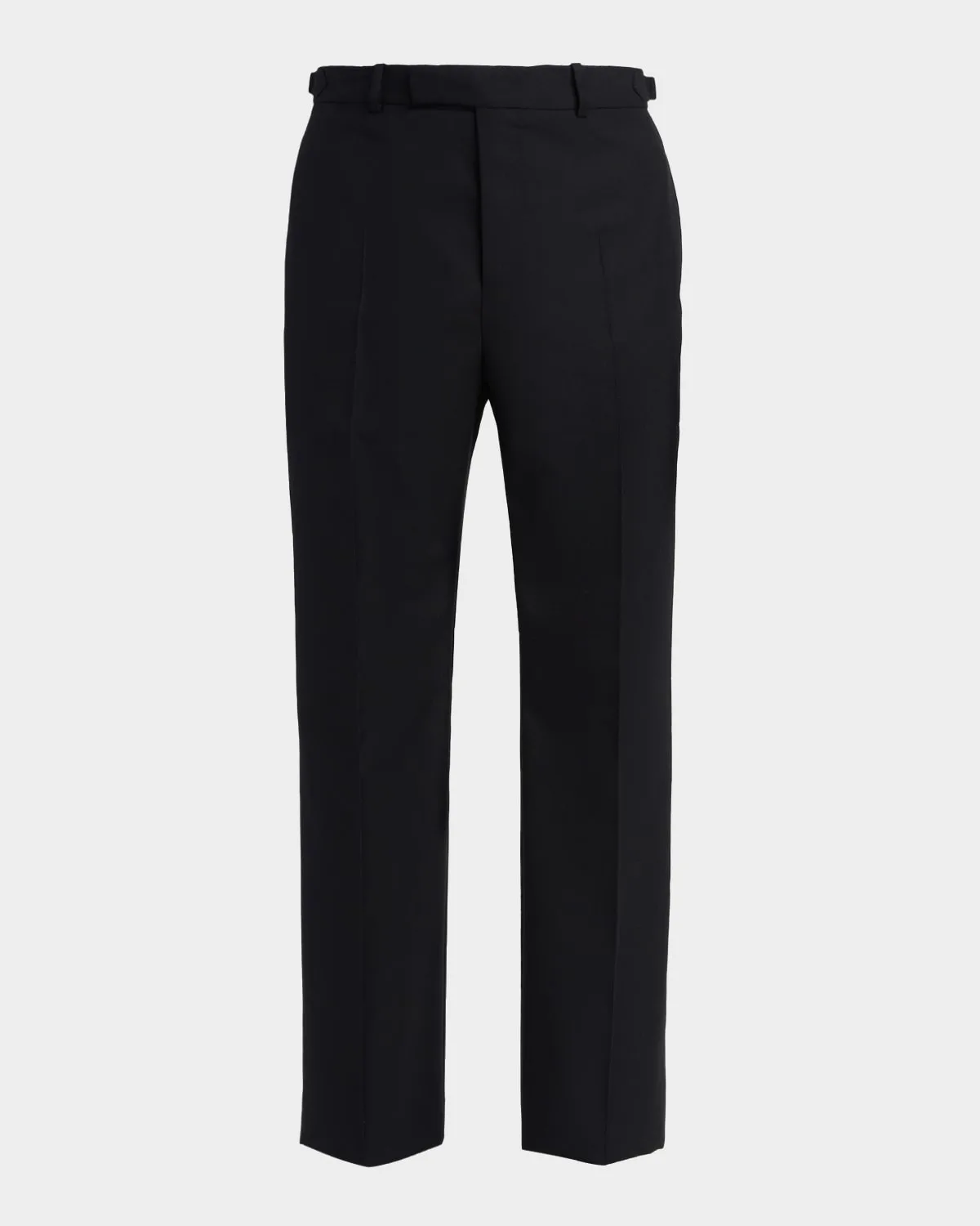 Mid-Rise Straight-Leg Trousers