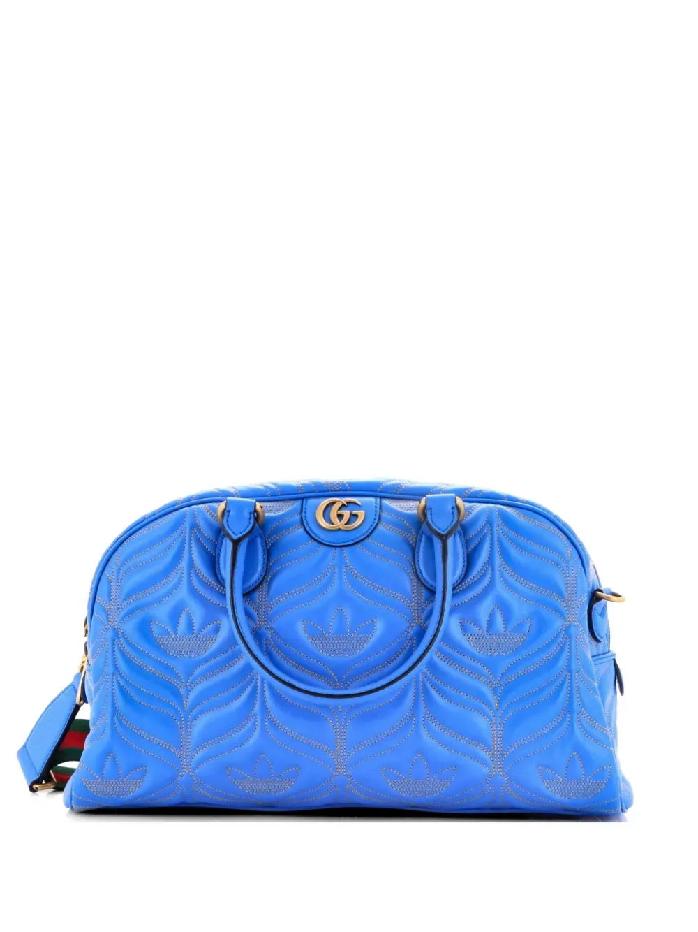 x adidas Duffle Bag Quilted Leather Medium travel bag - by Gucci Pre-Owned