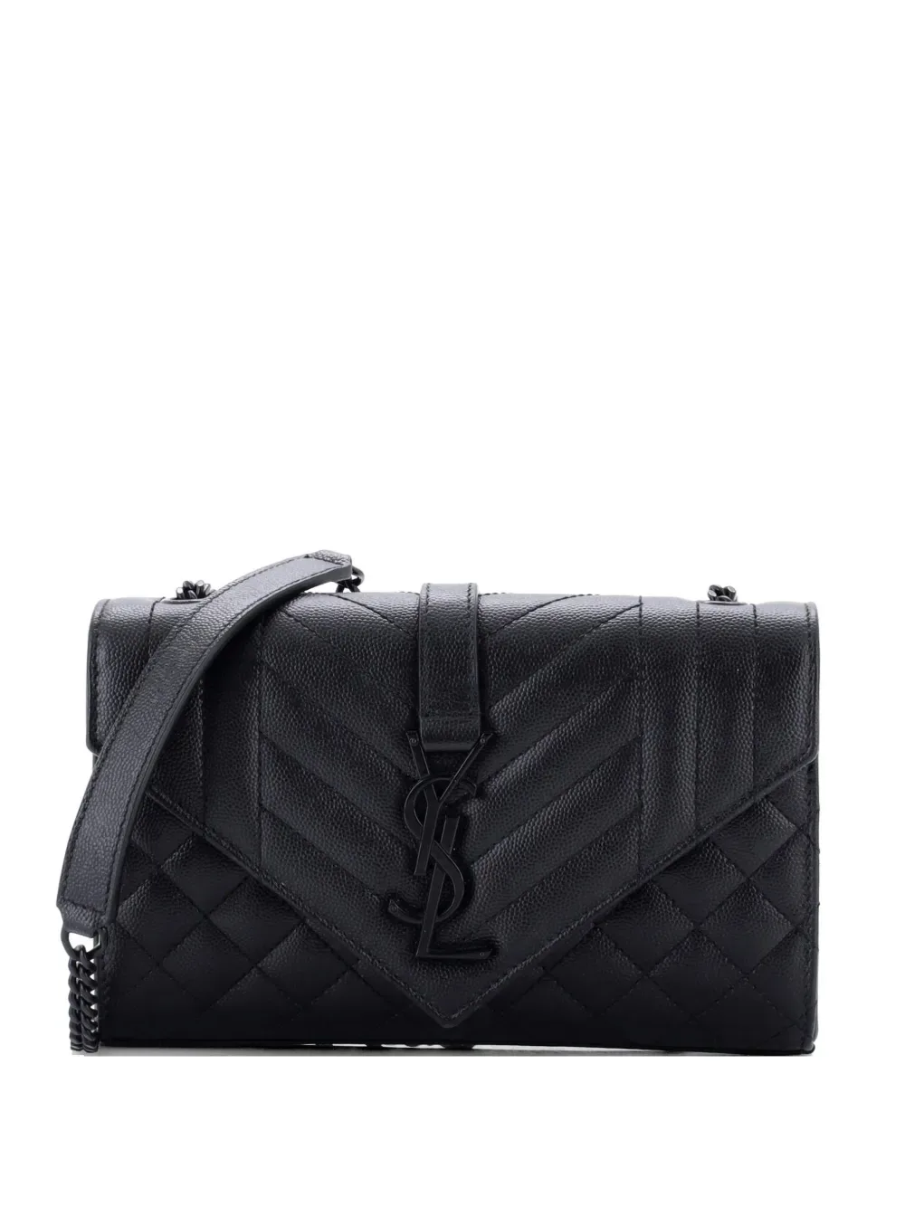 Classic Monogram Envelope Satchel Mixed Matelasse Leather Small crossbody bag -