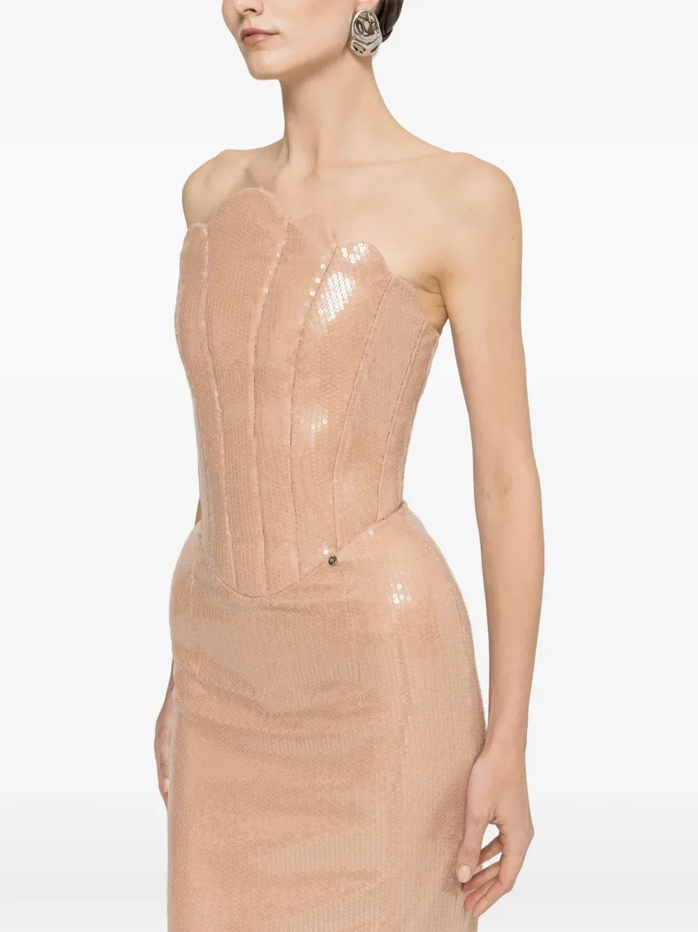 sequin maxi dress -
