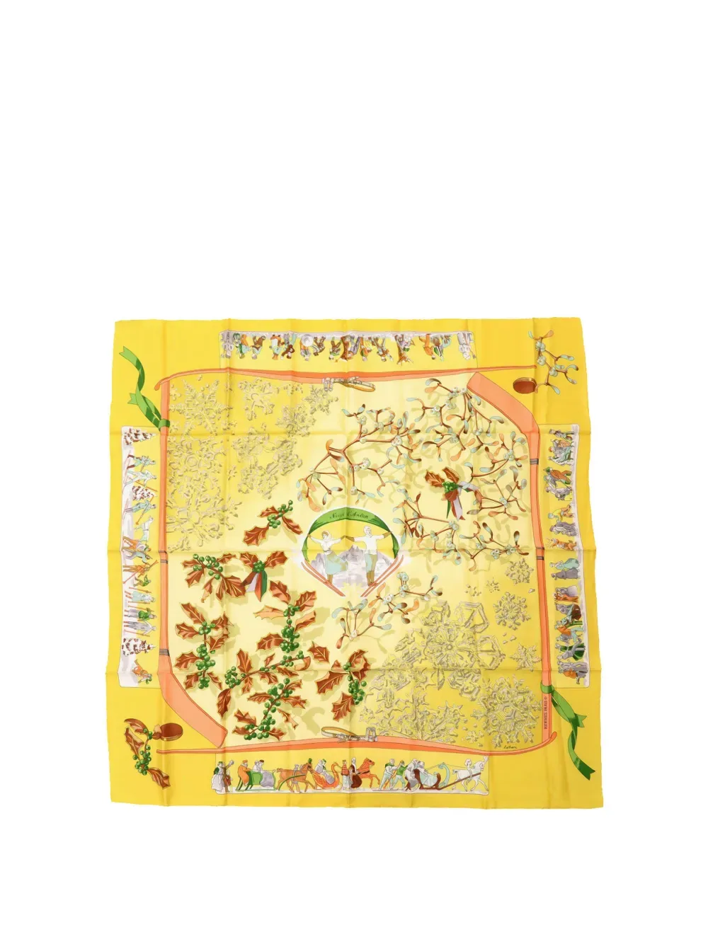 20th Century Neige d Antan Silk Scarf 90 scarves -
