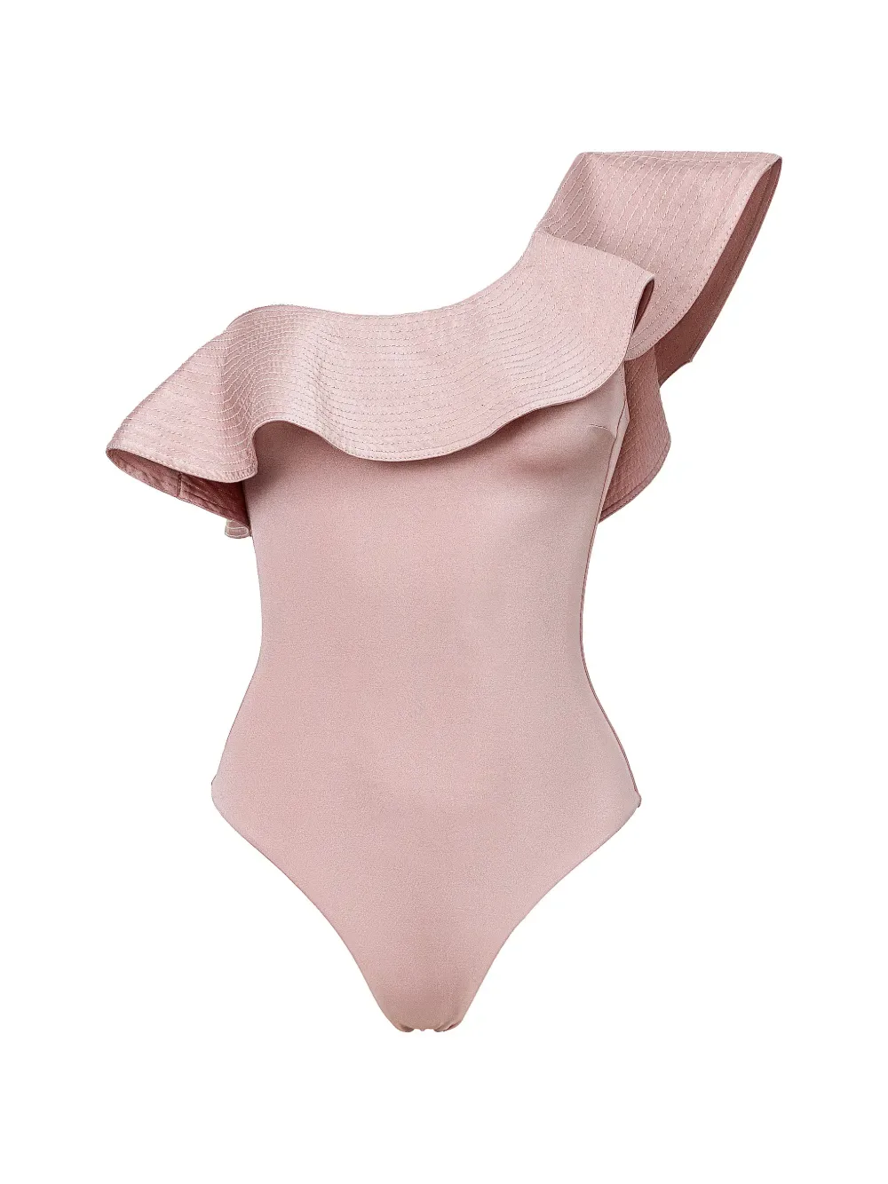 Grace ruffled one-shoulder swimsuit -