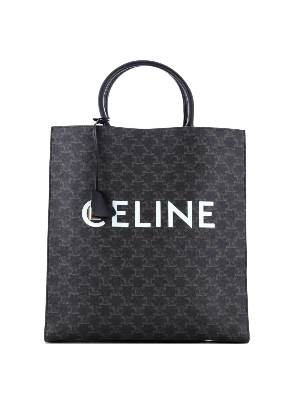 Vertical Cabas Triomphe Coated Canvas Large tote bag -