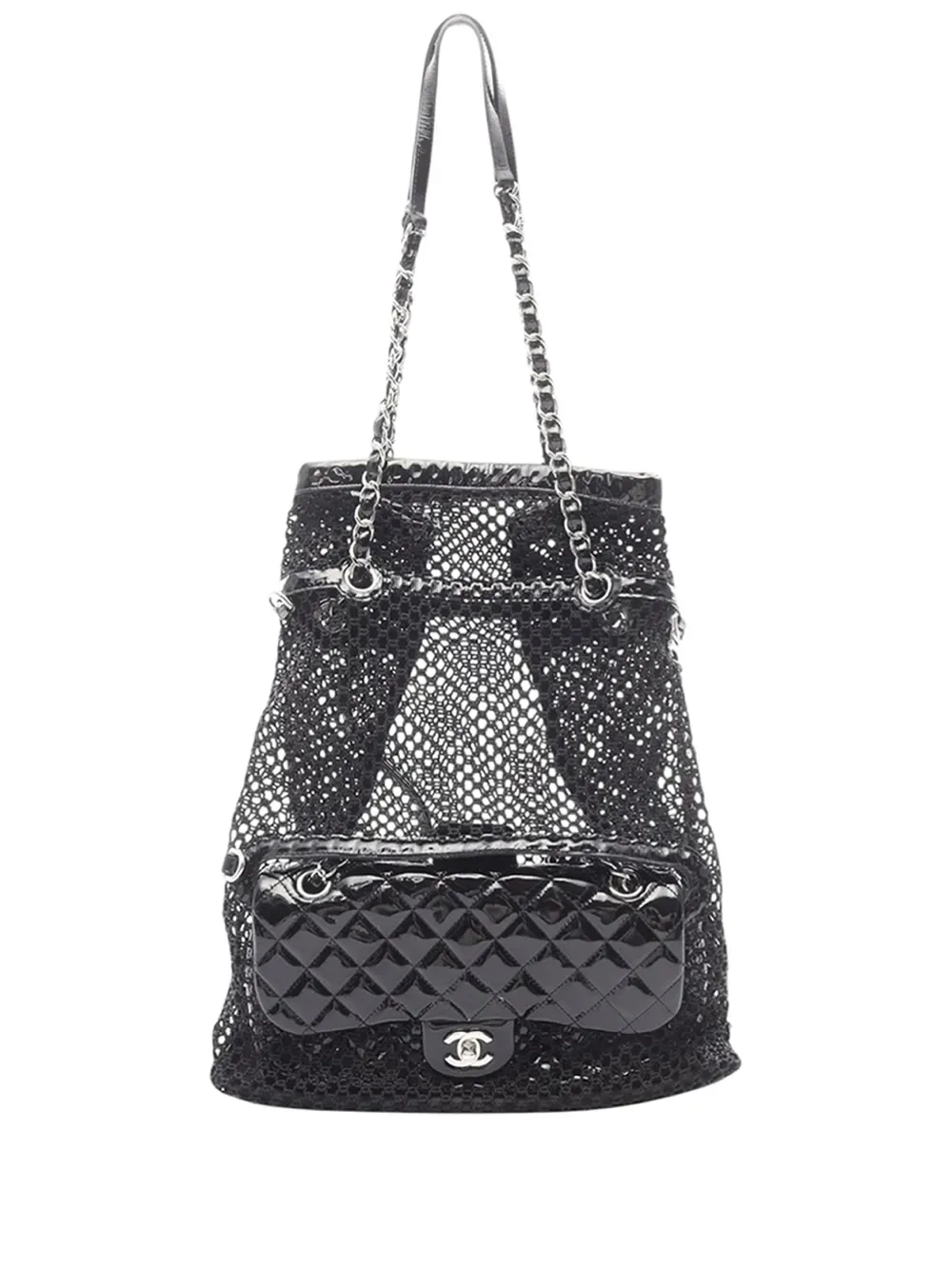 2010-2011 Mesh and Patent Leather La Madrague tote bag -