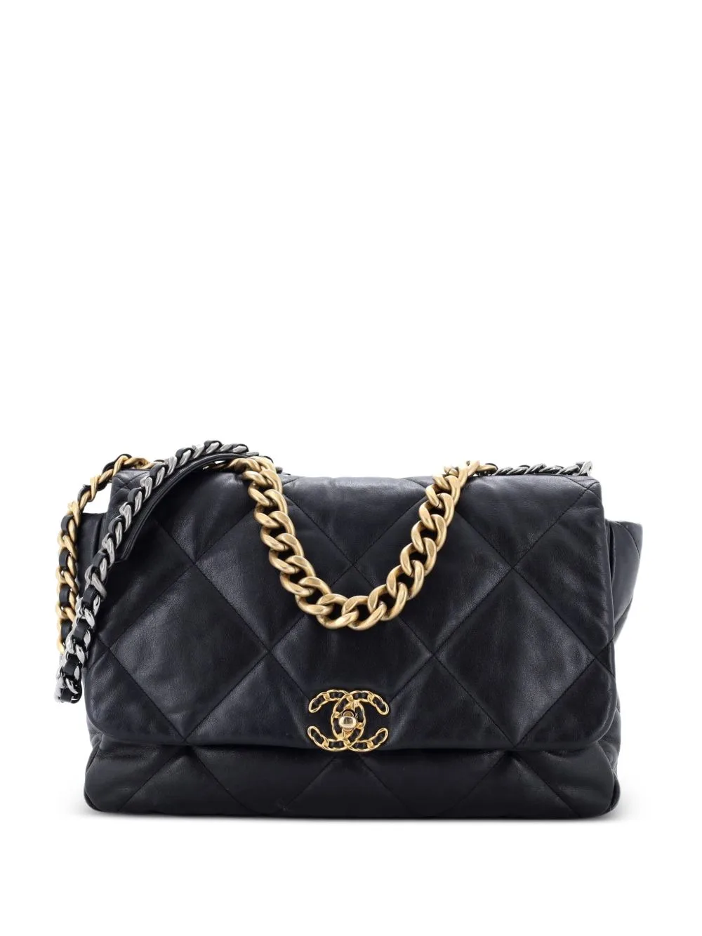 19 Flap Bag Quilted Leather Maxi Crossbody Bag