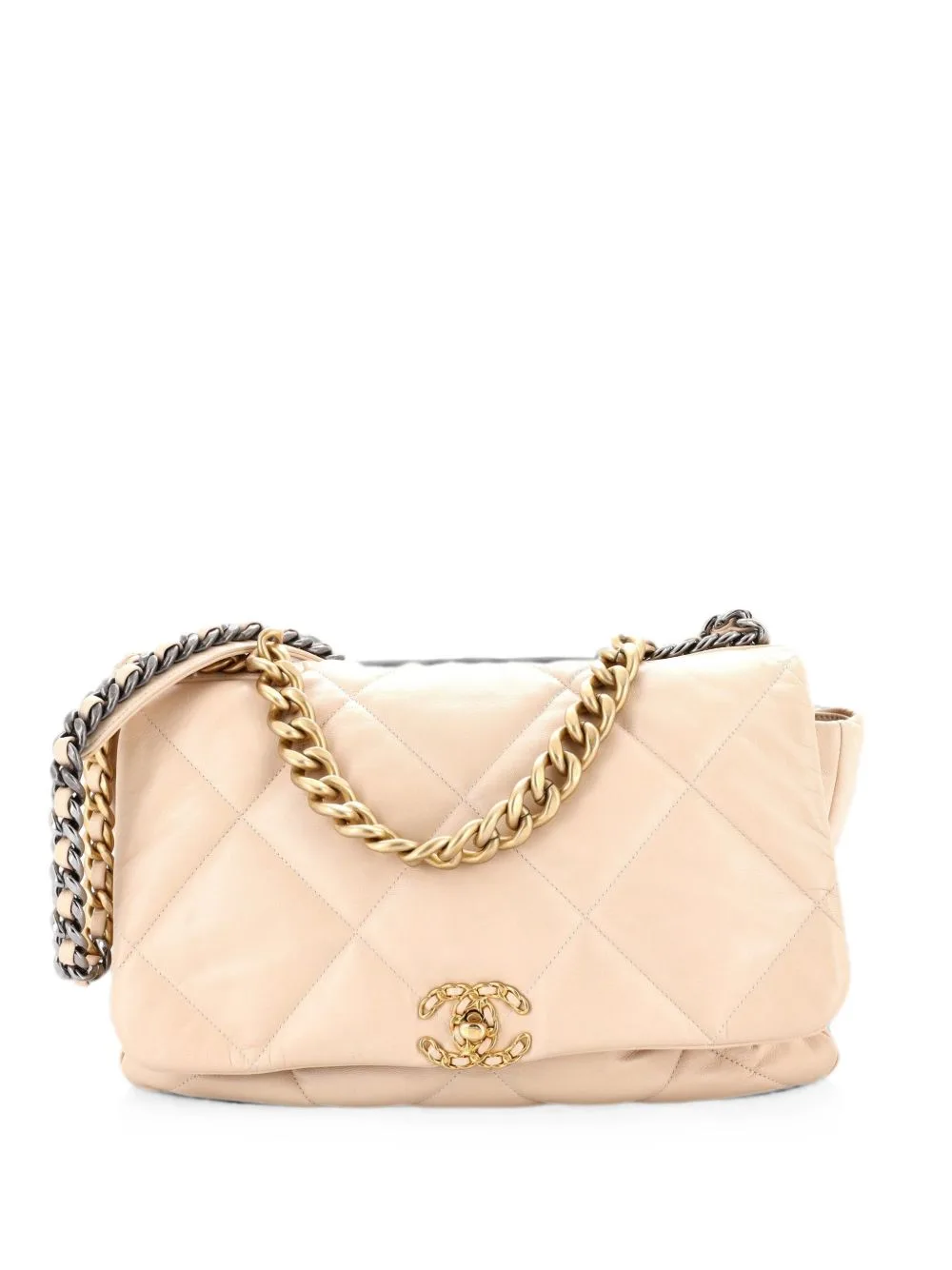 19 Flap Bag Quilted Leather Maxi Crossbody Bag