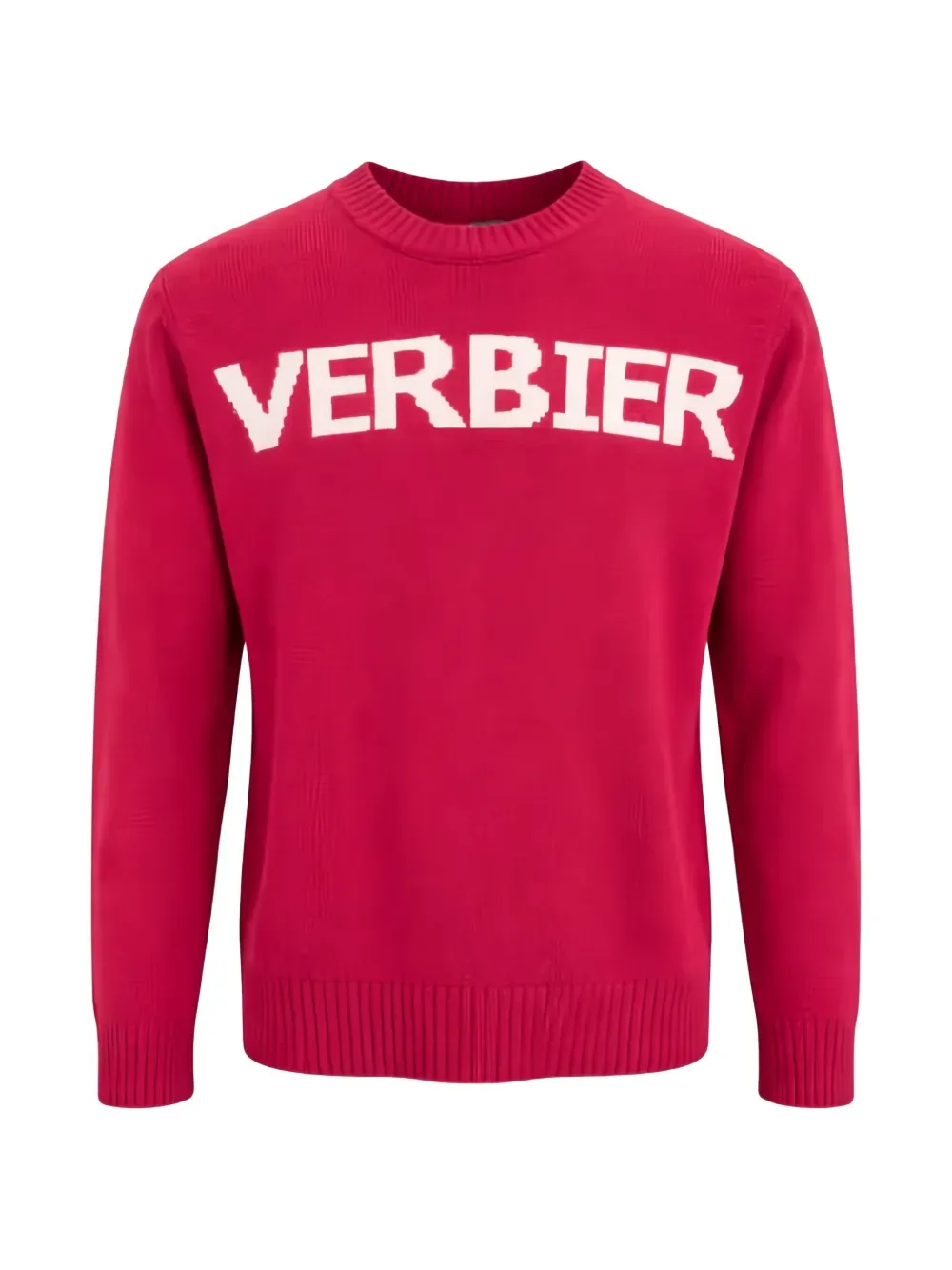 lettering crew-neck sweater -