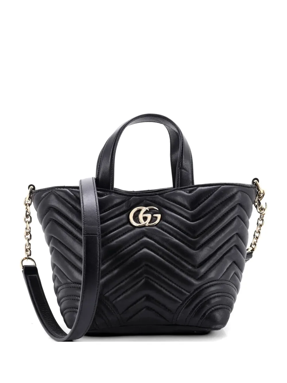 Betty Convertible Matelasse Leather Small tote bag -