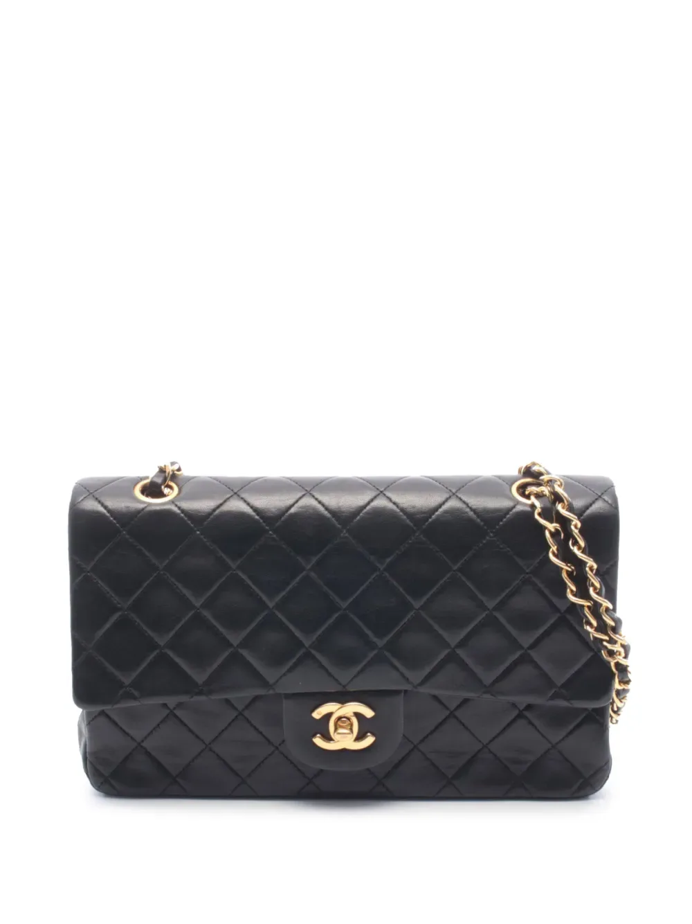 1989-1991 Medium Classic Lambskin Double Flap shoulder bag -