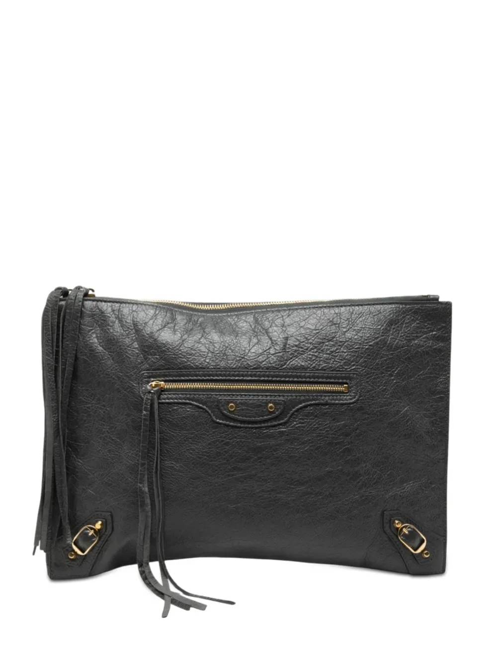 2018 Lambskin Motocross Classic Zip Around Flat clutch bag -