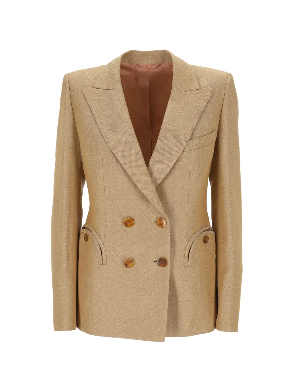 button double-breasted jacket -