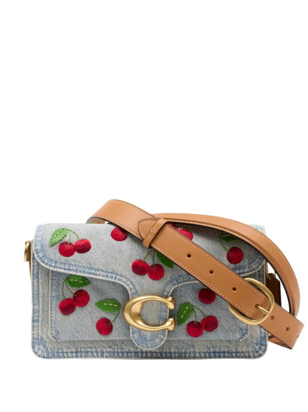 Tabby 26 cherry-embroidered shoulder bag -