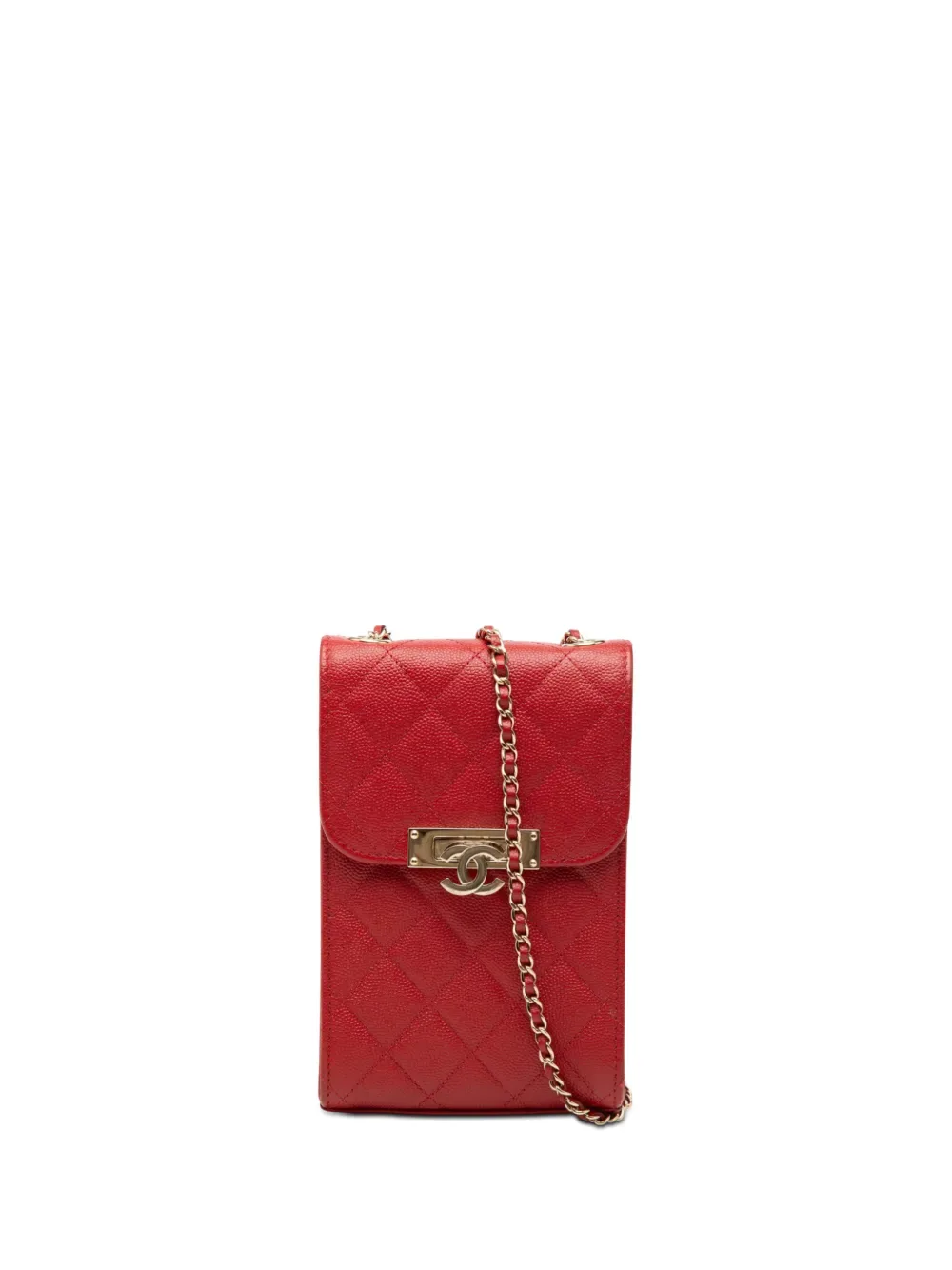 2019 Quilted Caviar Golden Class Phone Holder crossbody bag -