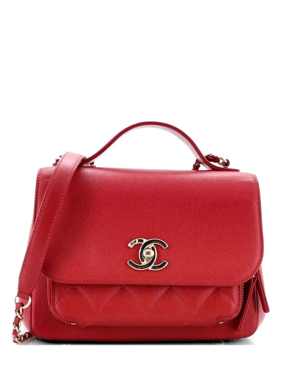 Business Affinity Flap Bag Quilted Caviar Small shoulder bag -