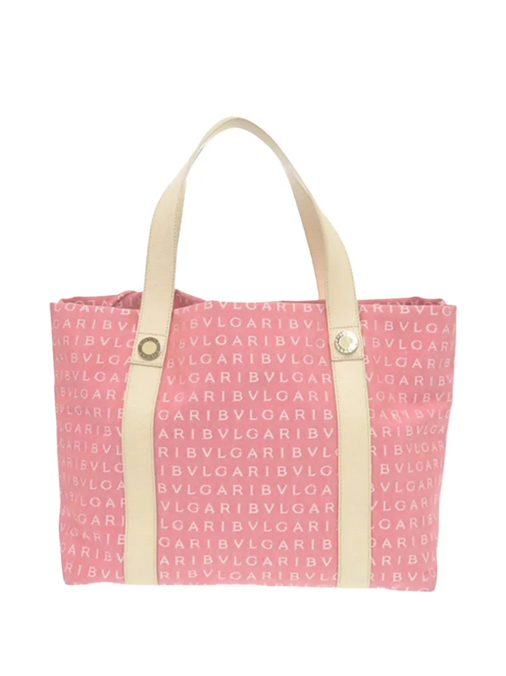 2010-2026 Logomania Canvas tote bag - by Bvlgari Pre-Owned