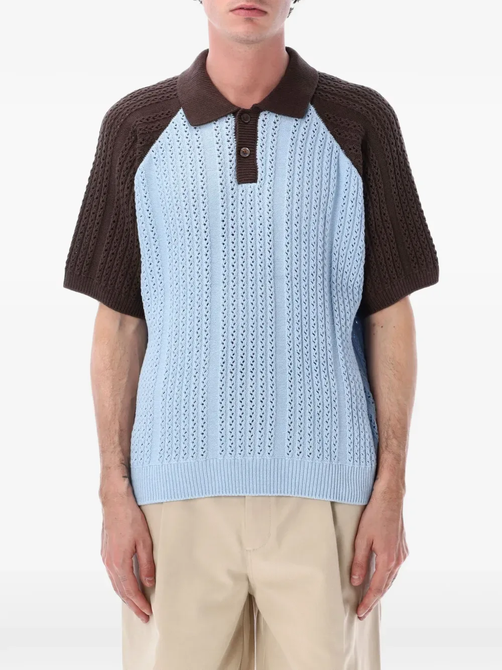 Abel raglan-sleeve polo shirt -