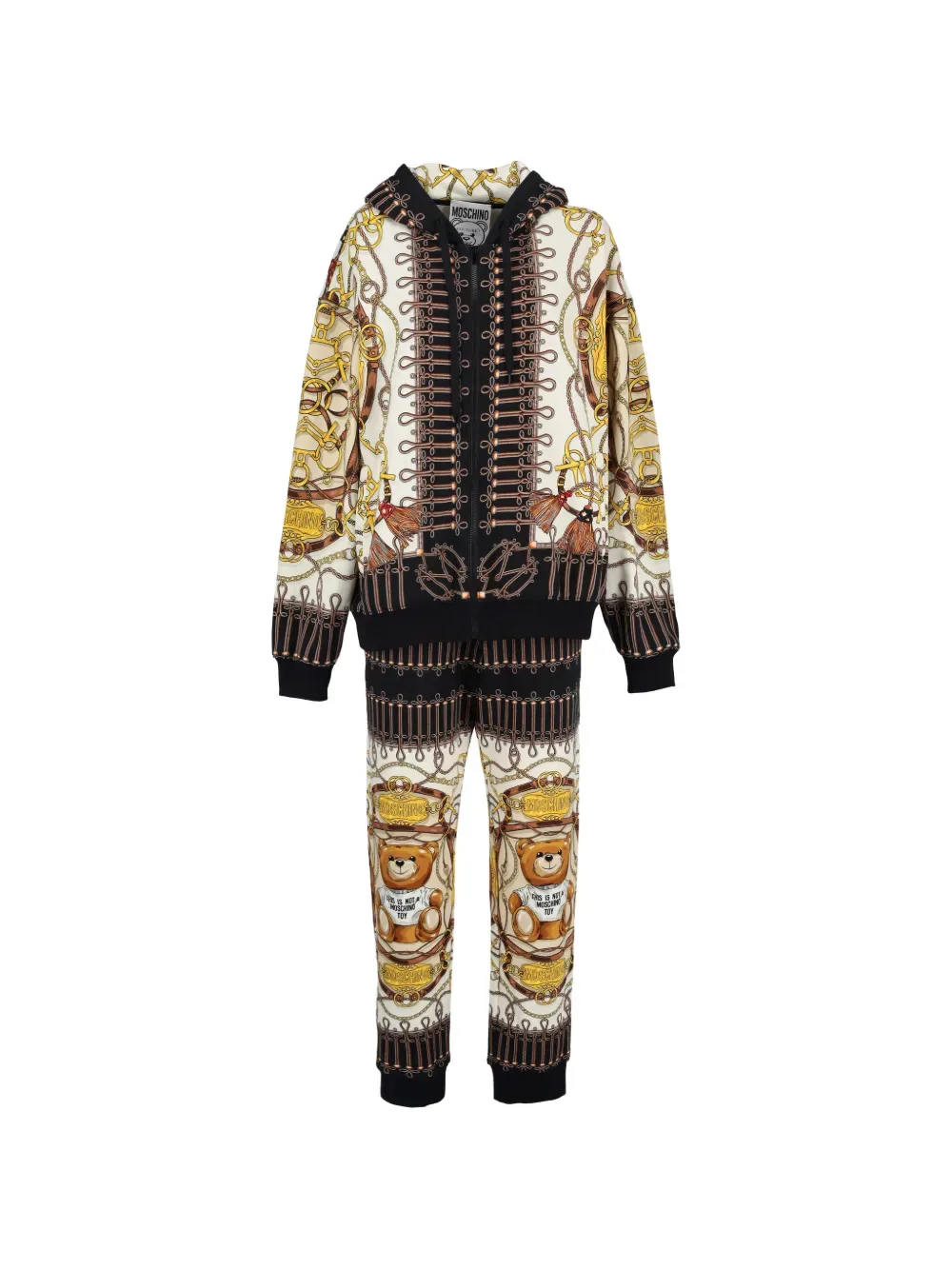 all-over chain-print tracksuit - by Moschino Pre-Owned