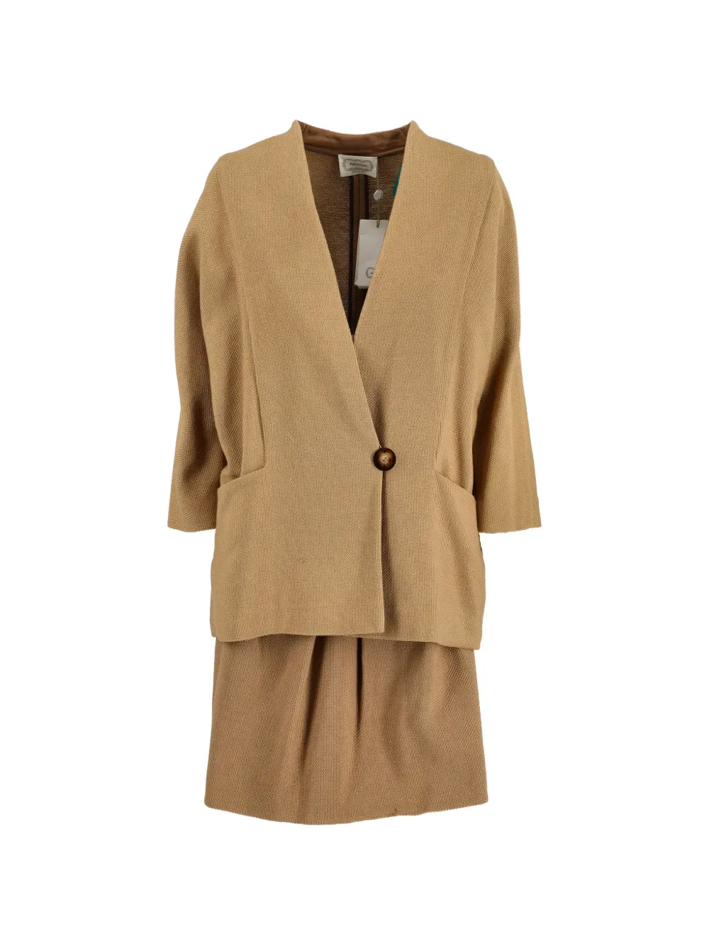 two-piece cotton suit - by Agnona Vintage