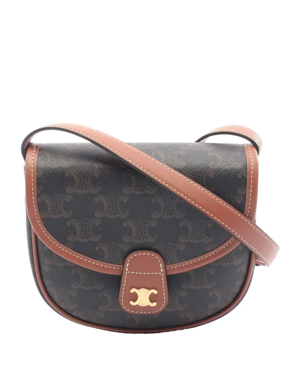 2021-2026 Mini Triomphe Coated Canvas Besace crossbody bag -