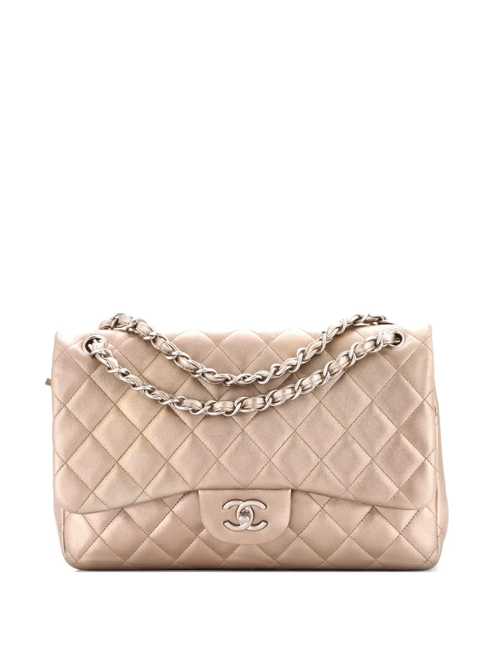 Classic Double Flap Bag Quilted Lambskin Jumbo shoulder bag -