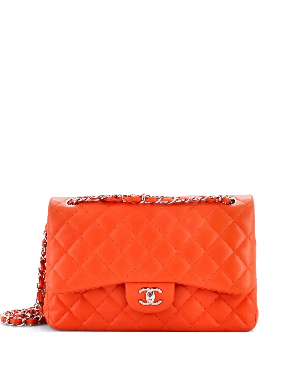 Classic Double Flap Bag Quilted Lambskin Jumbo shoulder bag -