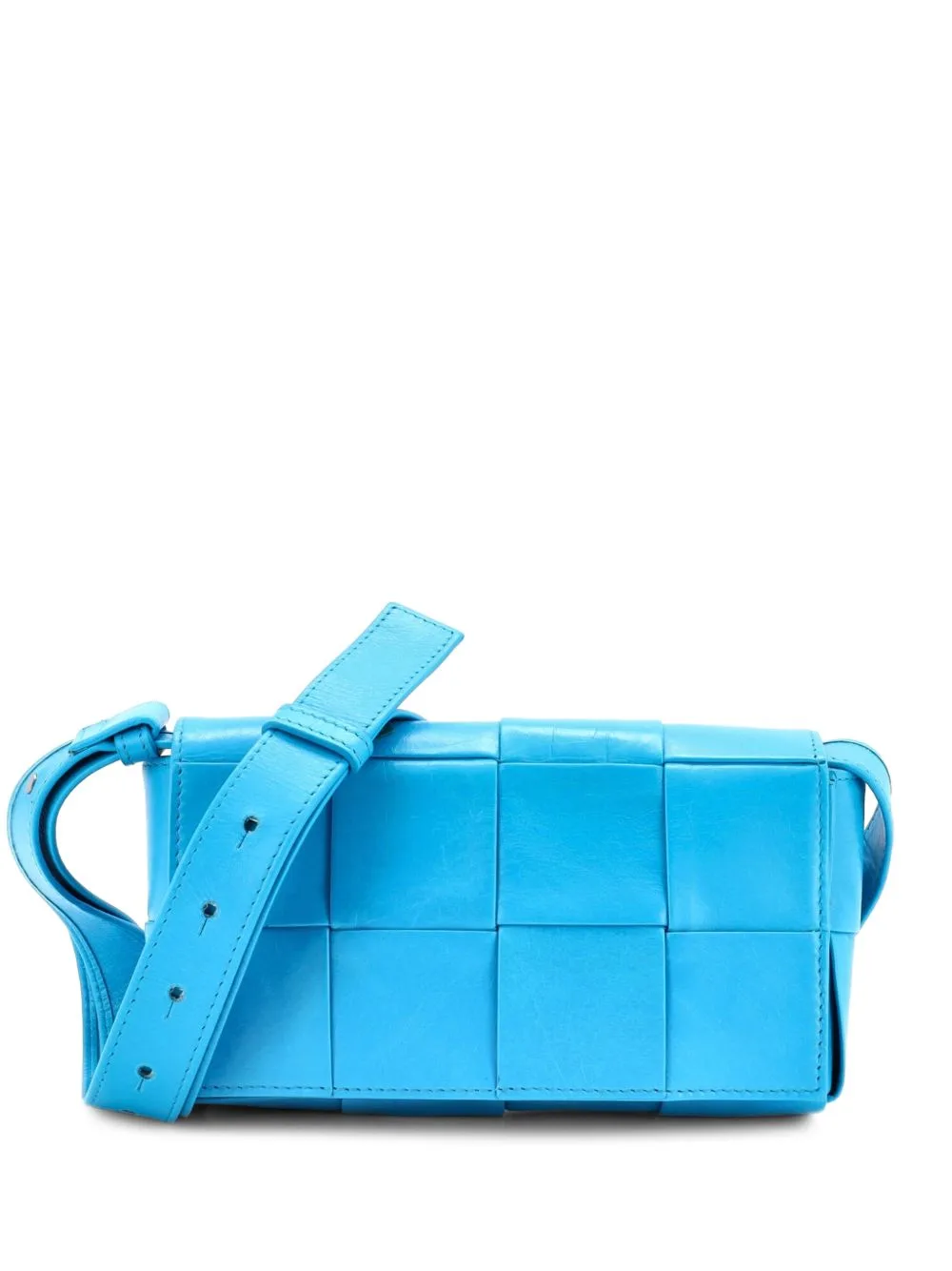 Cassette Maxi Intrecciato Leather Small Crossbody Bag